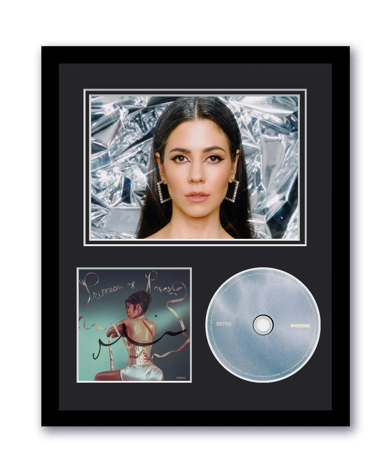 Marina Diamandis — Marina Diamandis Autograph Signed 11x14 Framed CD Photo Princess Of Power ACOA