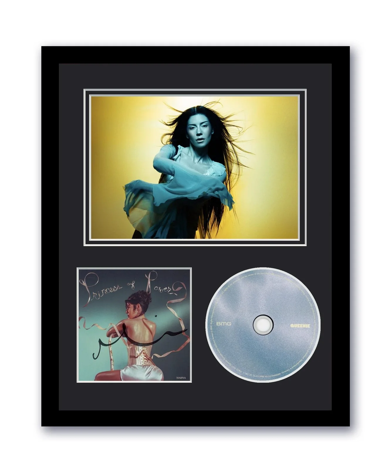 Marina Diamandis — Marina Diamandis Autograph Signed 11x14 Framed CD Photo Princess Of Power ACOA