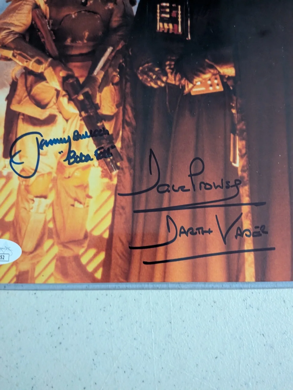 Jeremy Bulloch David Prowse — JEREMY BULLOCH DAVID PROWSE Star Wars signed 8x10 Photo Boba Fett Vader JSA COA, изображение 2
