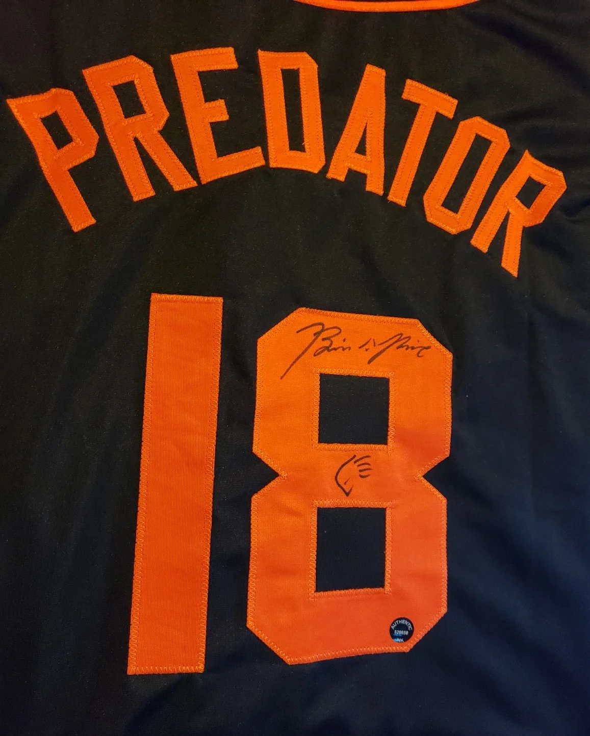 Brian A. Prince Jr — The Predator Movie Brian Prince Jr. Signed Jersey with Hand-Drawn Sketch (AIH), image 2