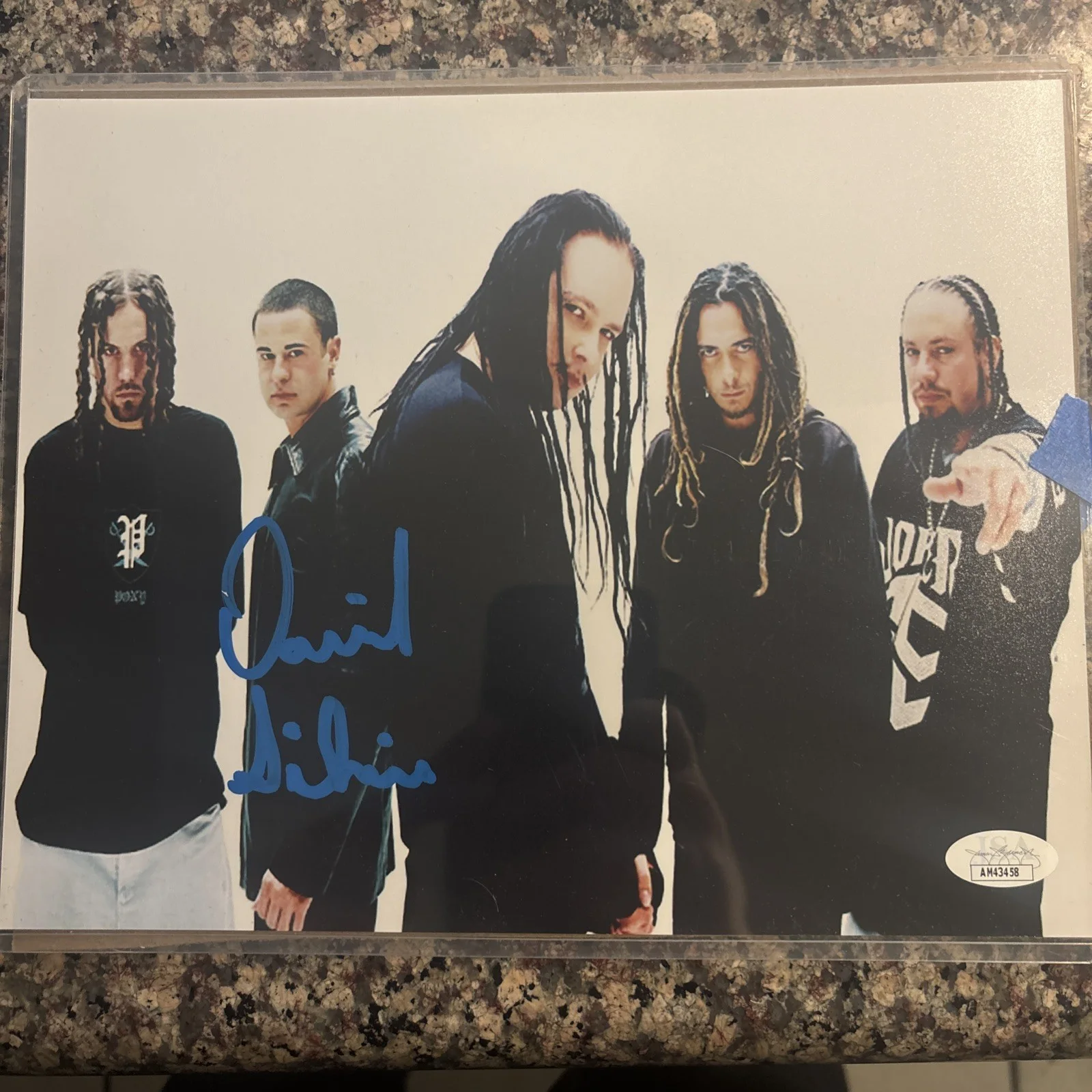 Korn Original Drummer David Silveria Signed Autographed 8x10 Photo JSA COA, изображение 2
