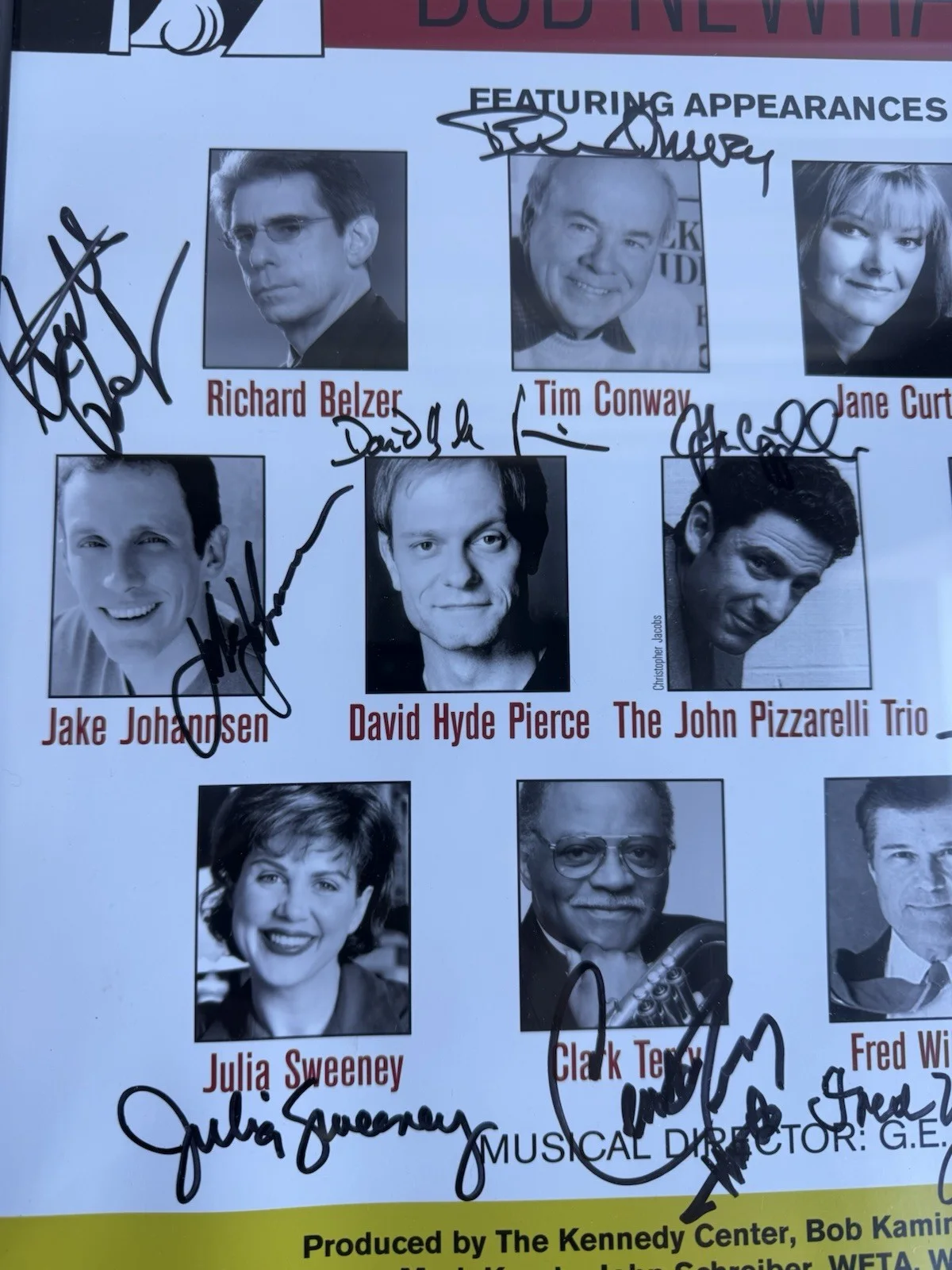 Bob Newhart Signed Mark Twain Prize Poster (2002) + Artist Pass – Kennedy Center, image 5