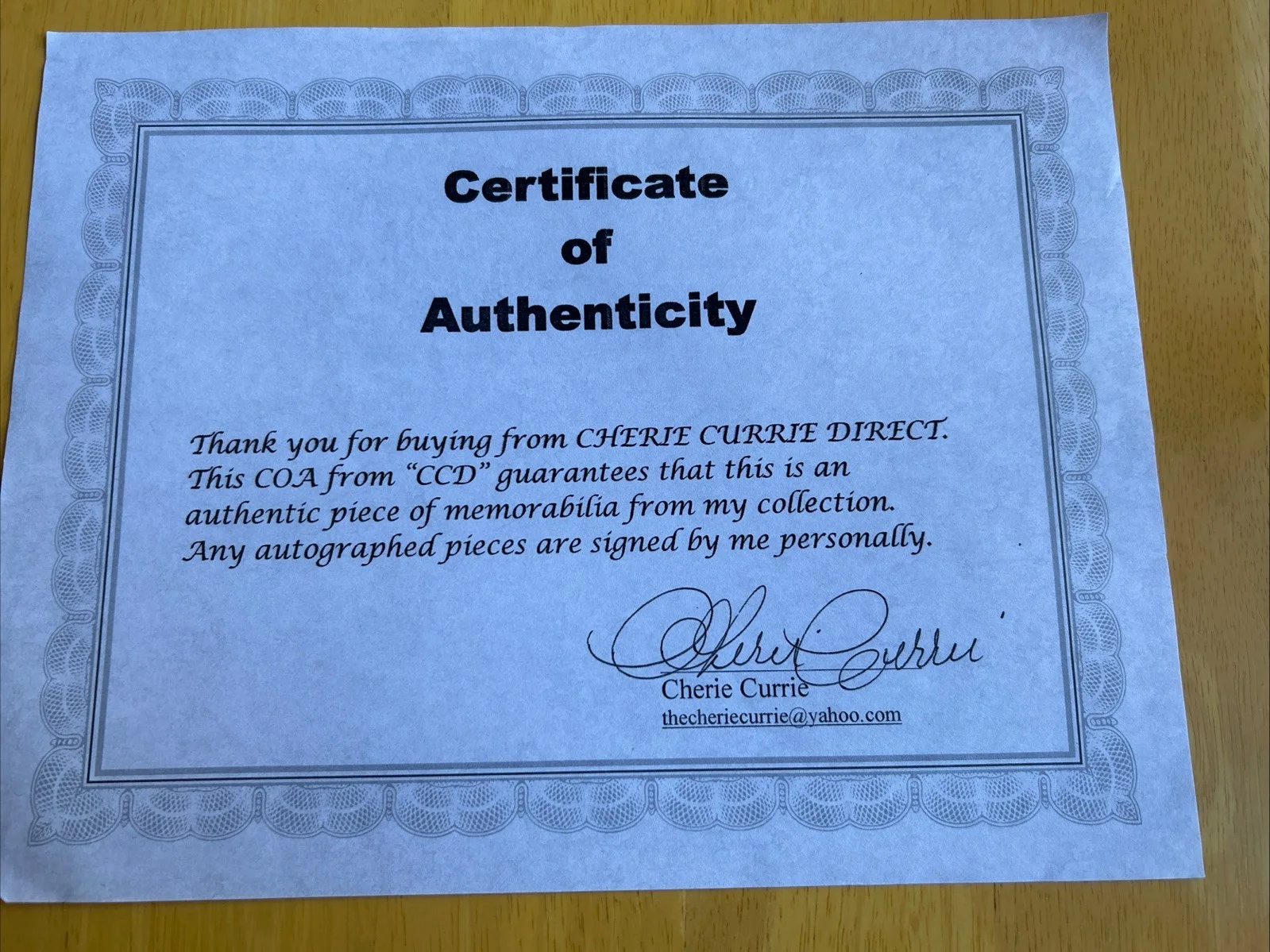 Cherie Currie — Cherie Currie authentic signed rock 8x10 photo W/Cert Autographed, image 3