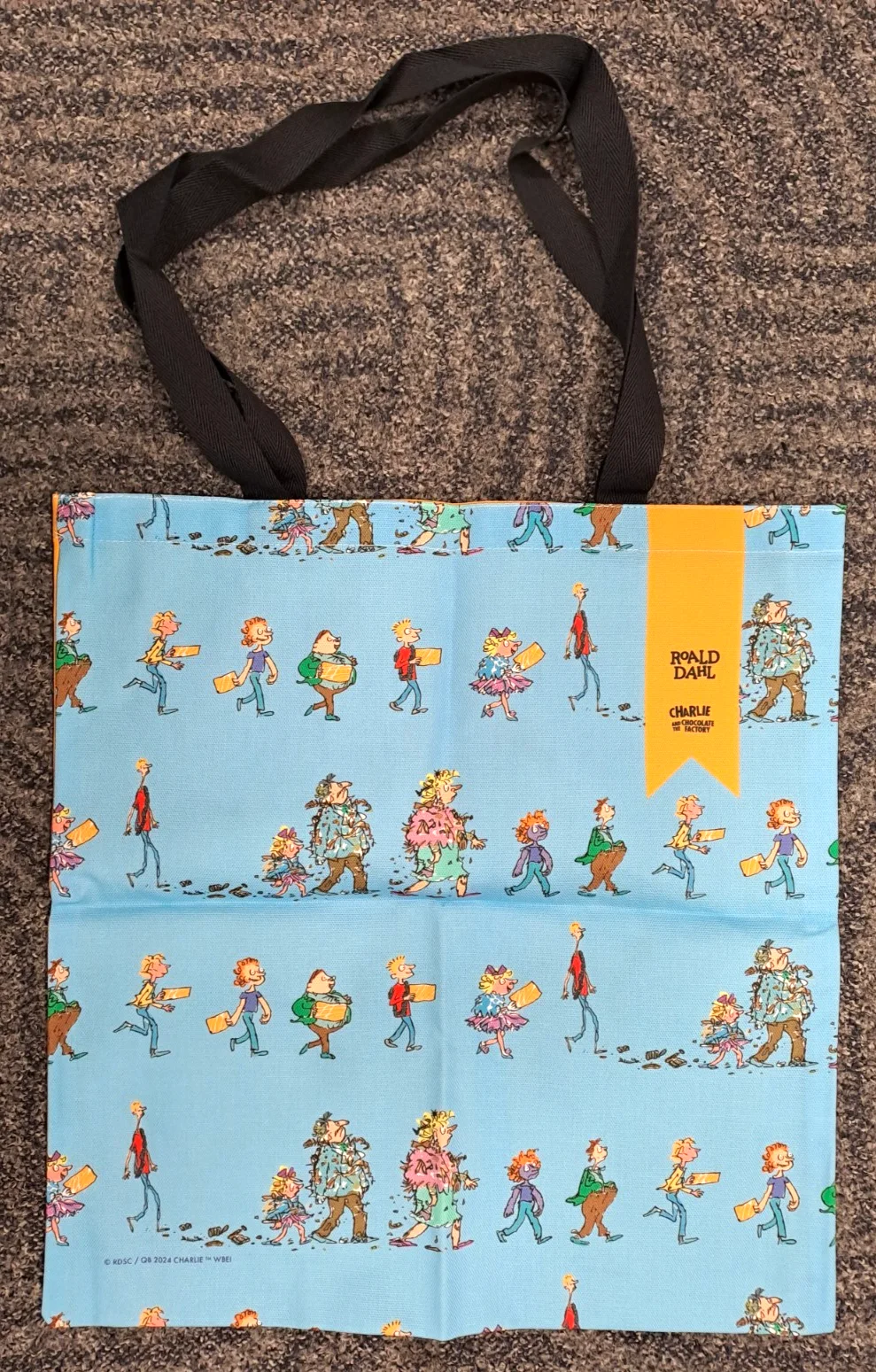 WILLY WONKA: TOTE BAG 'I'VE GOT IT! A GOLDEN TICKET!': ROAD DAHL: BRAND NEW LOOK, изображение 2