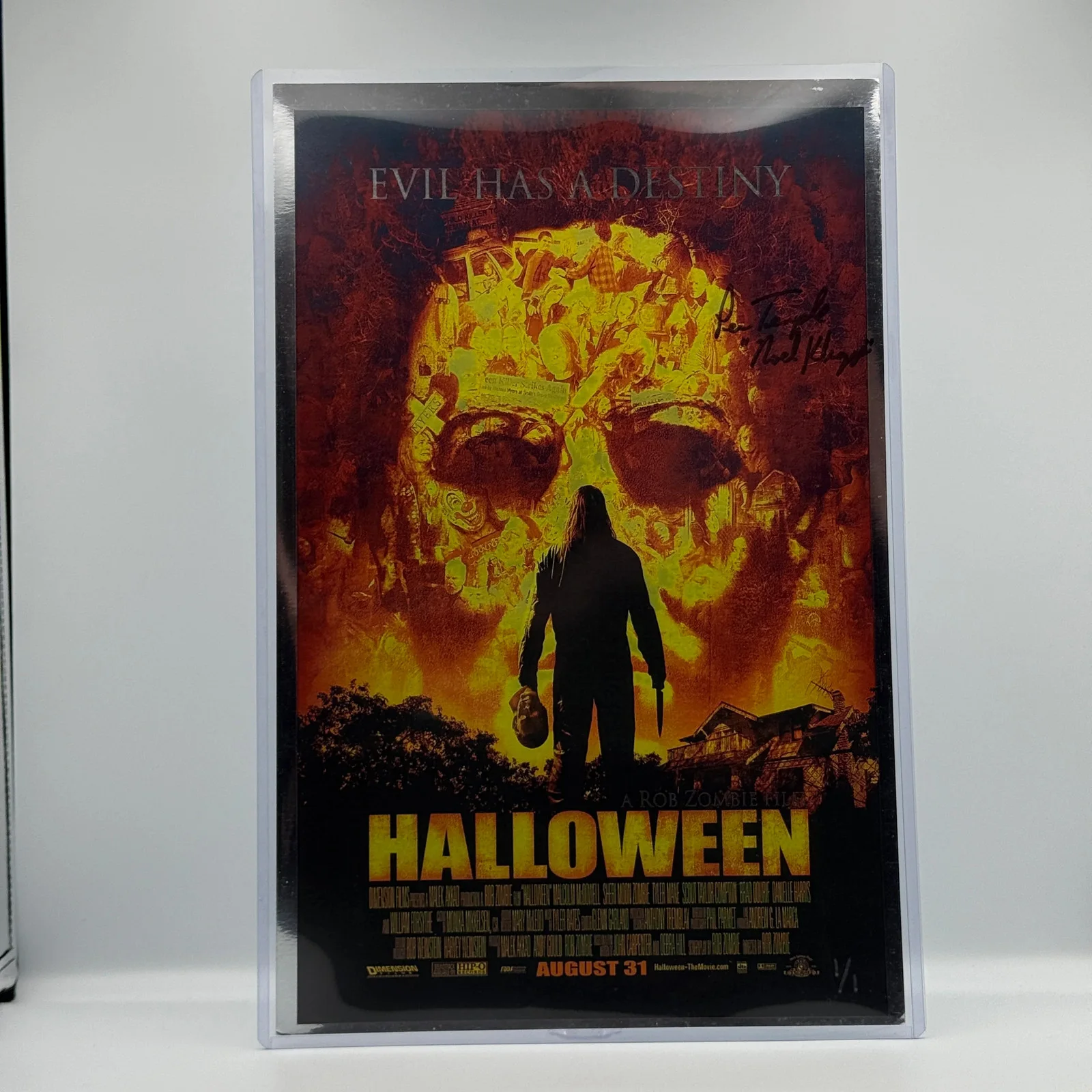 Lew Temple — Rob Zombie's Halloween Lew Temple Signed 11x17 Poster