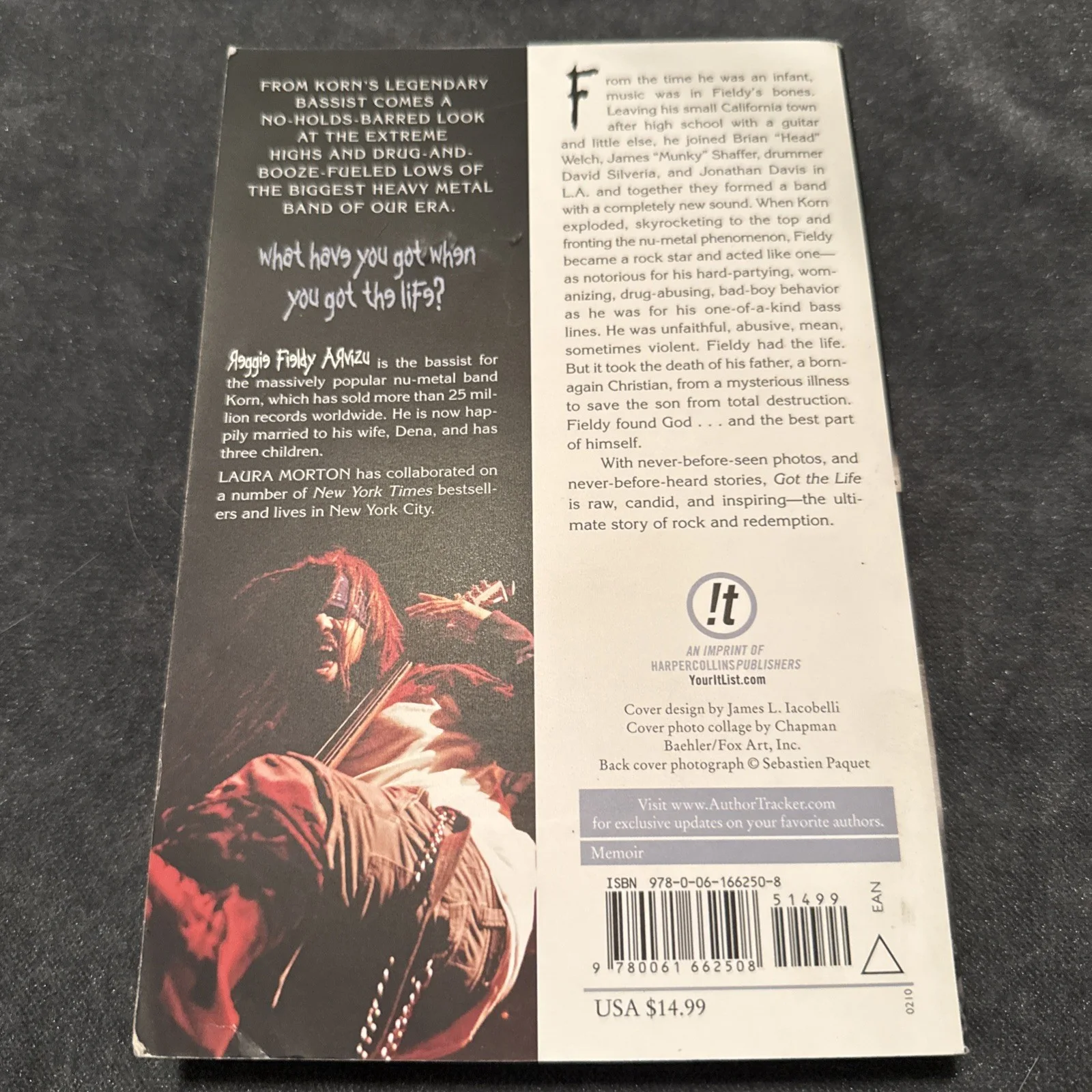 Signed Got the Life: My Journey of Addiction, Faith, Recovery and Korn by Fieldy, изображение 5