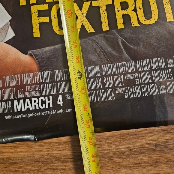 Whiskey Tango Foxtrot 2016 Original Movie Poster 27x40 Tina Fey Margot Robbie, изображение 3