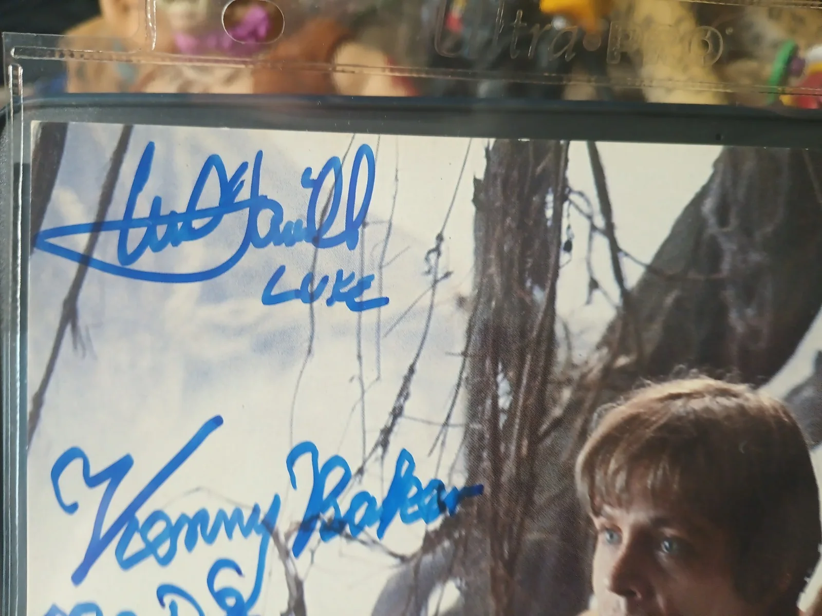 Mark Hamill, Kenny Baker — Mark Hamill Luke, Kenny Baker R2 D2 Autos 1980 Empire Stikes Back OfficialPix, image 3