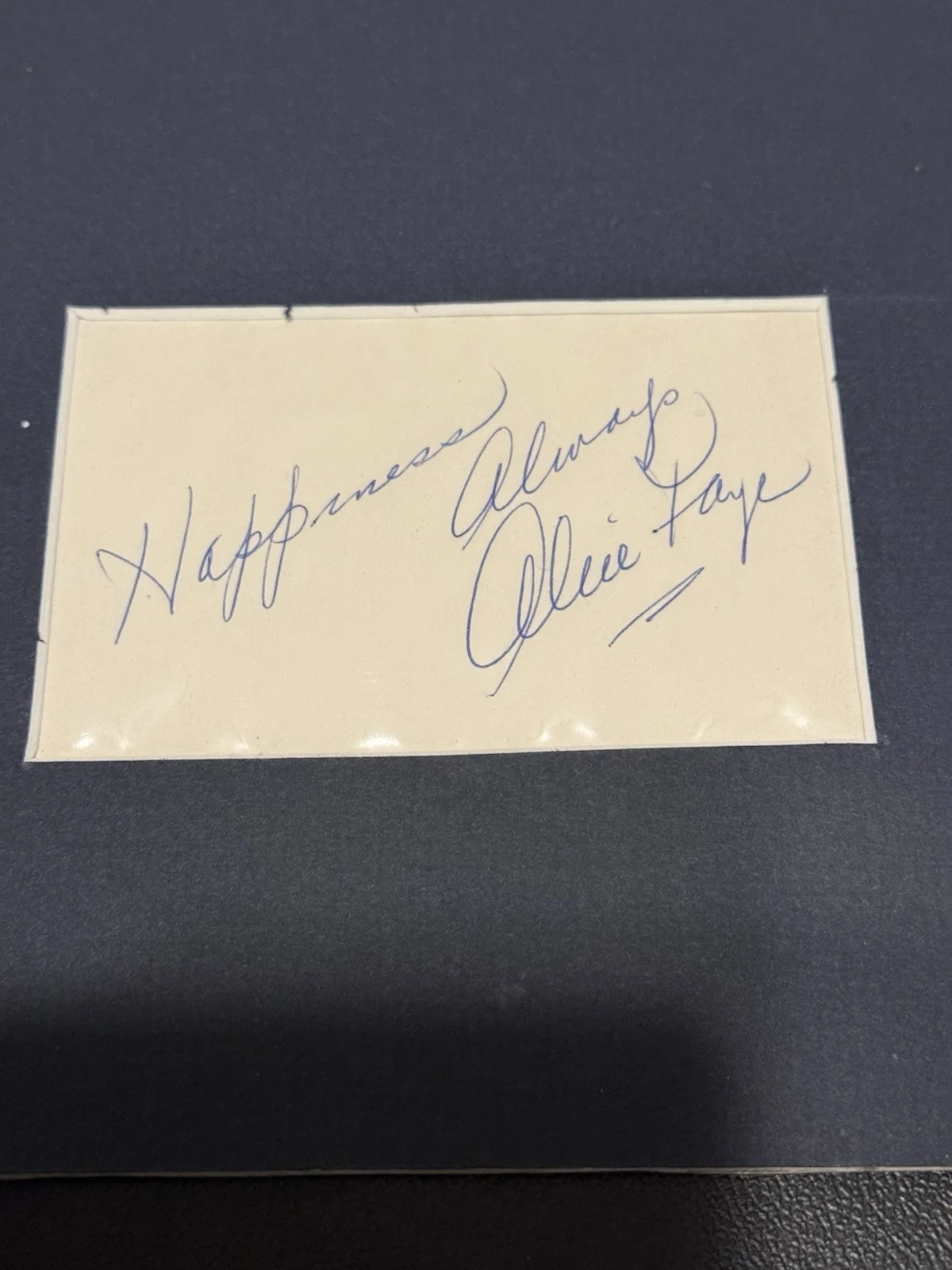 Autographed Alice Faye Photograph Dated 1934 Boudoir Style, image 2