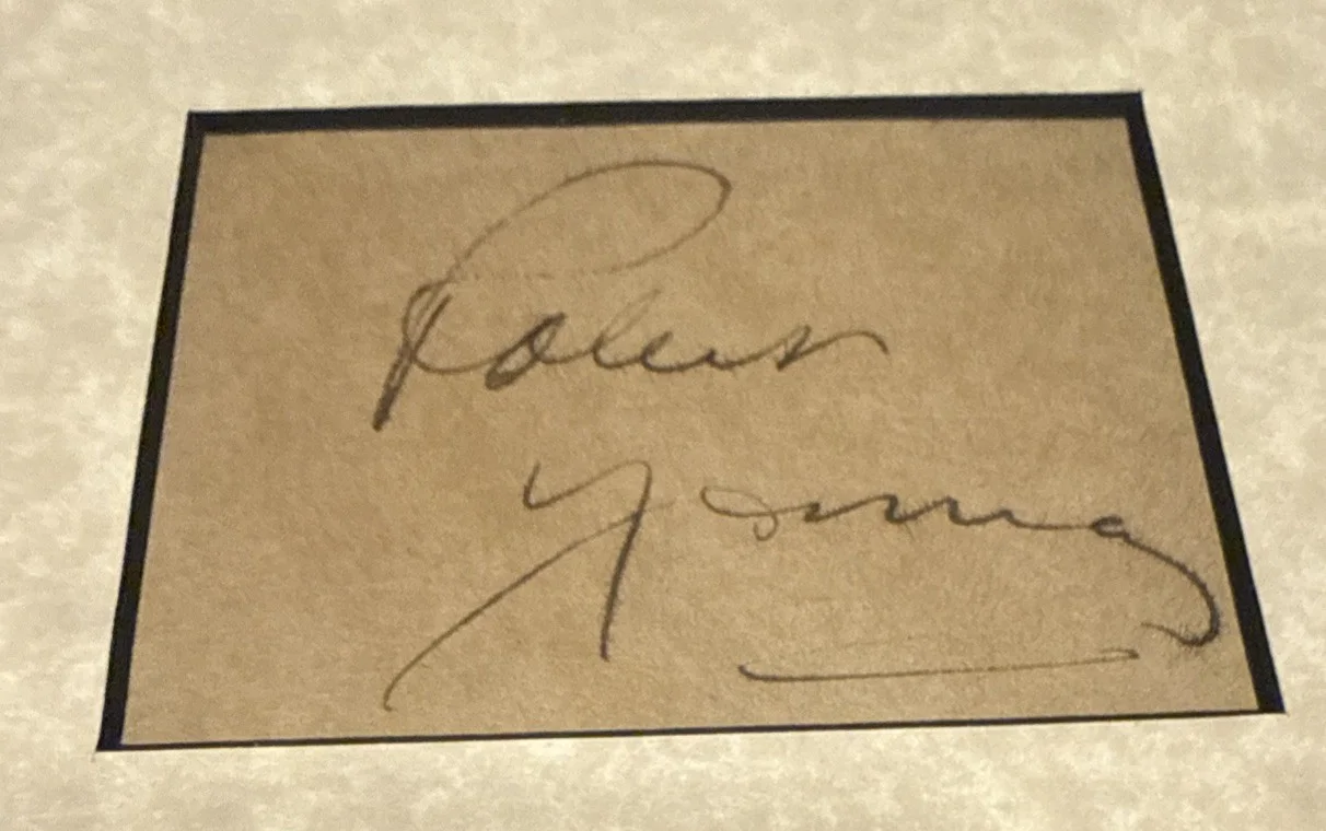 ￼Robert Young Autographed Photo & Signed Card COA FRANCES ZANE COLLECTION, изображение 3