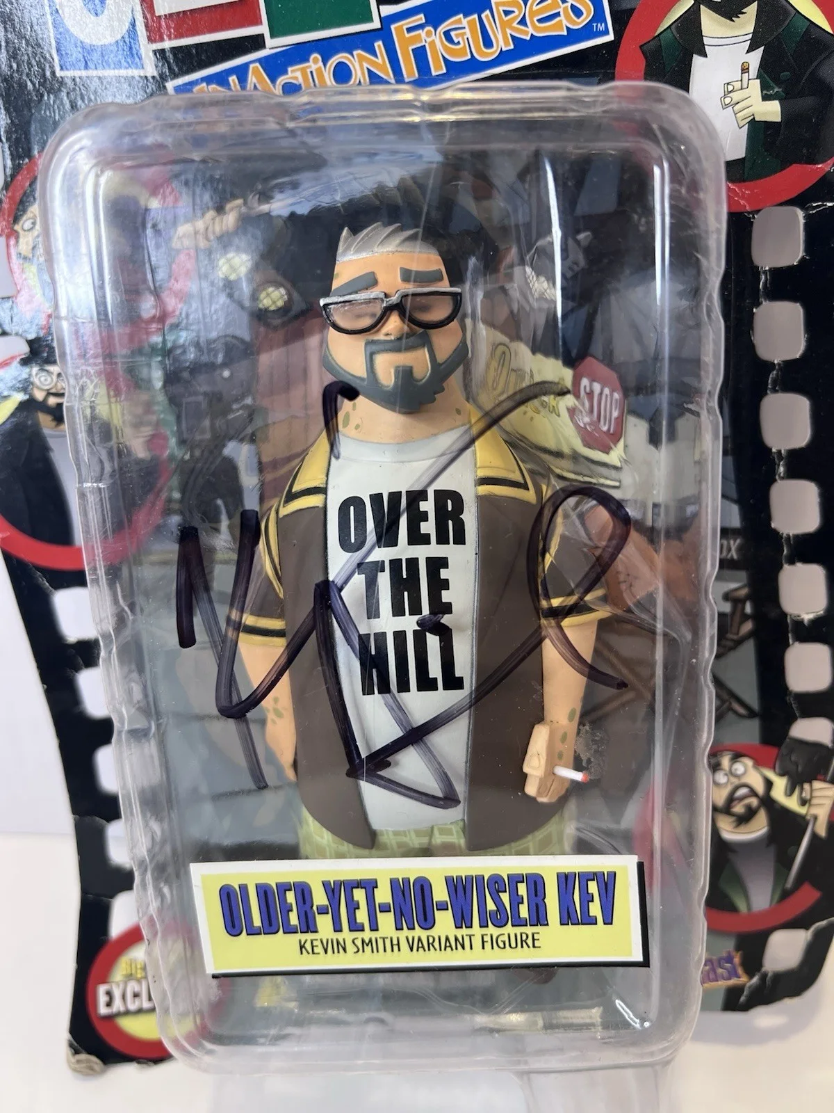 Kevin Smith — Kevin Smith Older Yet No Wiser Kev Clerks Signed InAction Action Figure Beckett!, изображение 2