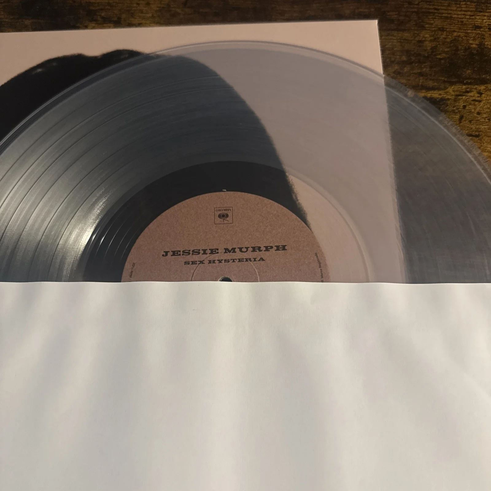 JESSIE MURPH Sex Hysteria LP Clear Vinyl Record SIGNED Insert Blue Strips A, image 5