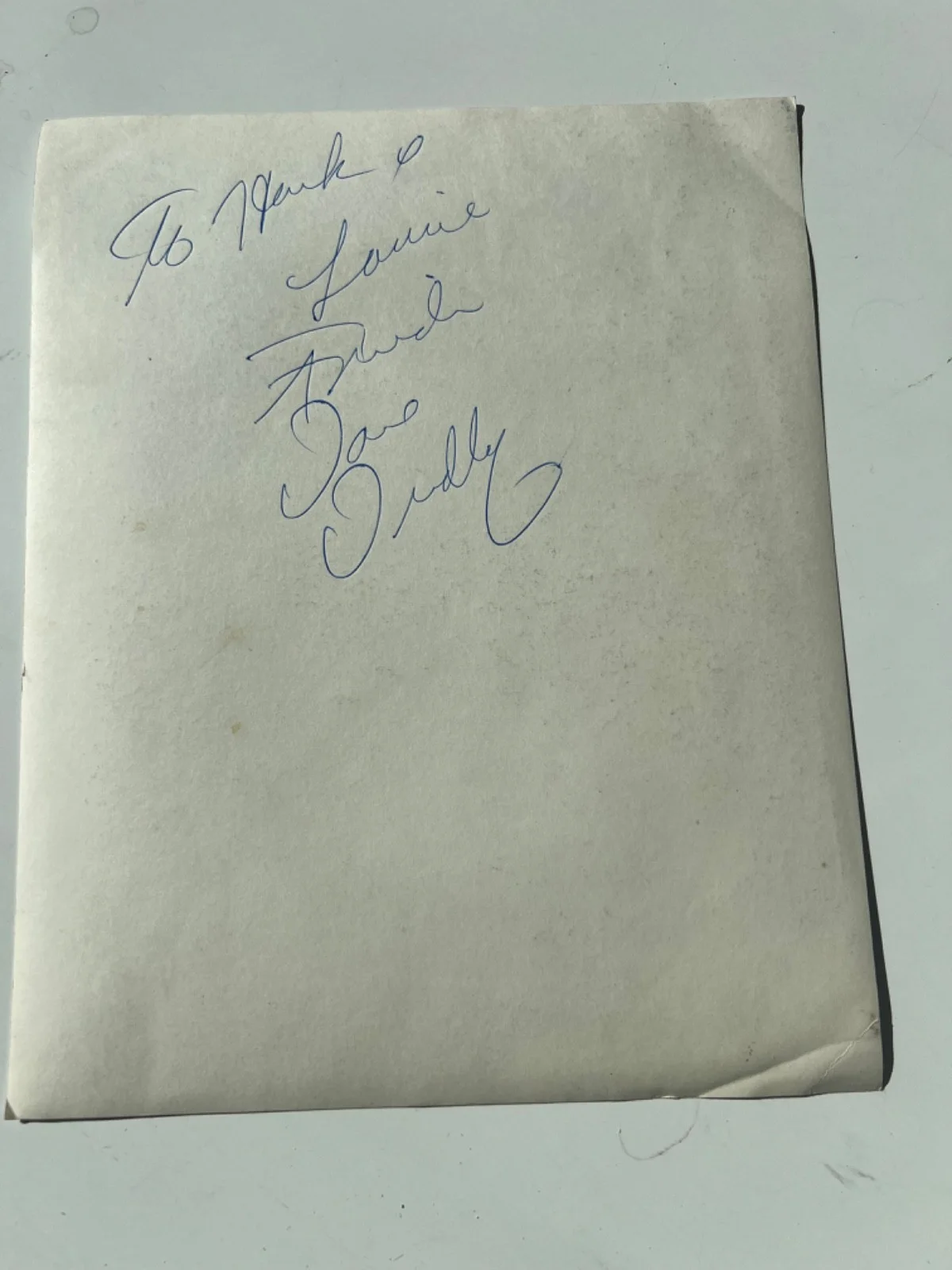 Dave Dudley — Vintage promotional photo of country singer Dave Dudley autograpghd on back, изображение 2
