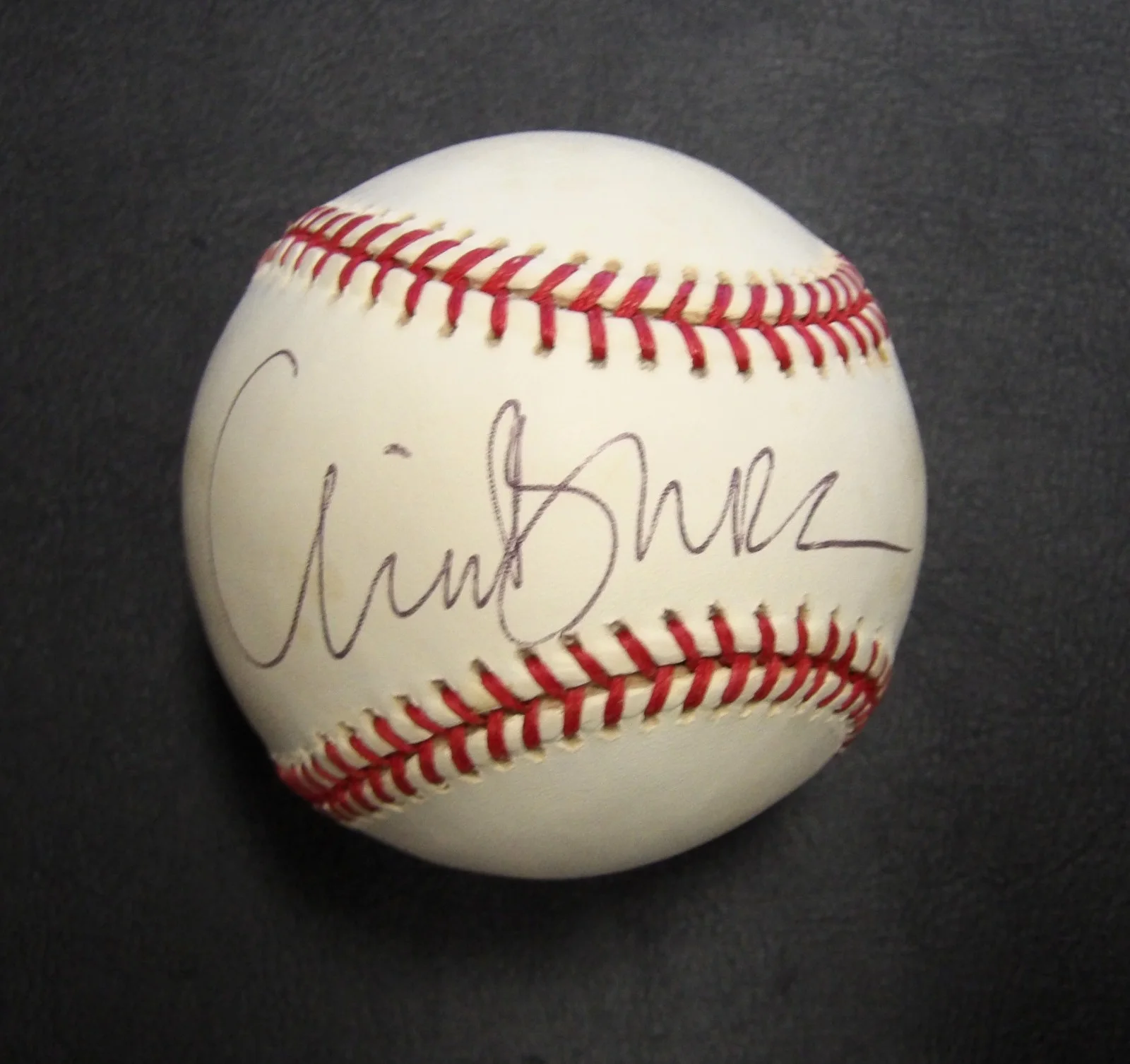 Clive Barker — Clive Barker Actor Signed Rawlings Official American League Baseball JSA Authen