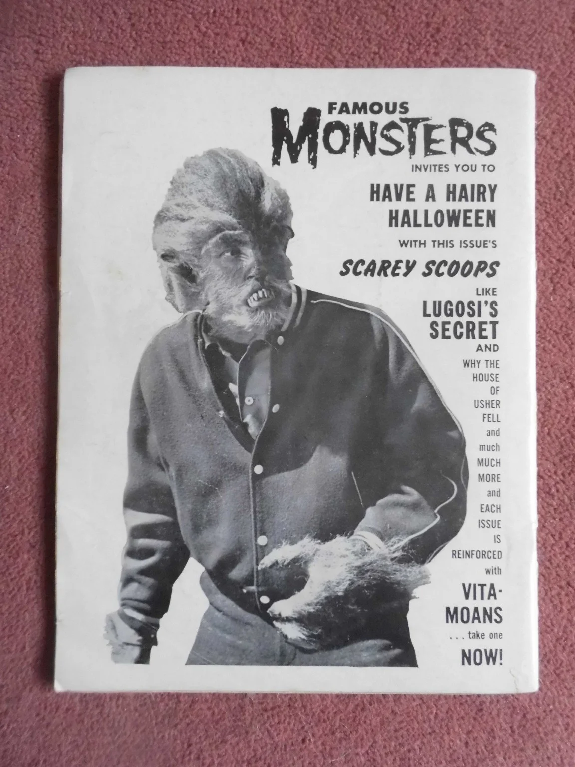 FAMOUS MONSTERS #9 (1960) ‘very good plus’ (4.5) condition BASIL GOGOS cover, изображение 2