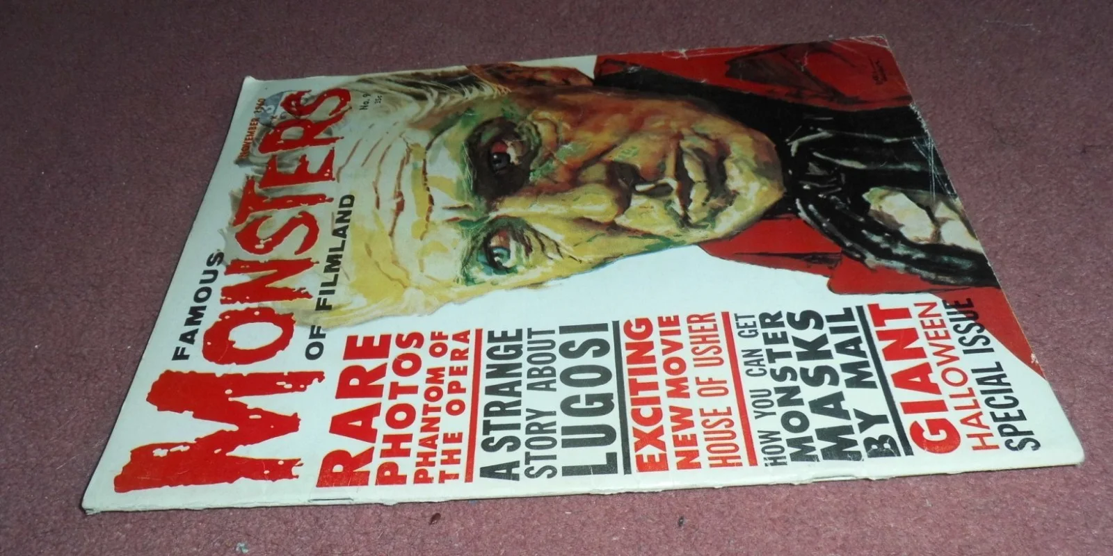 FAMOUS MONSTERS #9 (1960) ‘very good plus’ (4.5) condition BASIL GOGOS cover, изображение 3