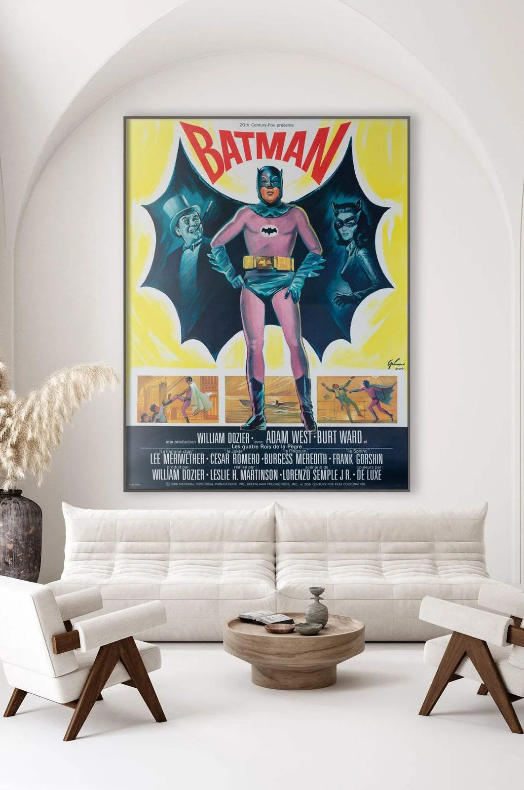 Batman 1966 French Grande Film Poster, Boris Grinsson, изображение 2