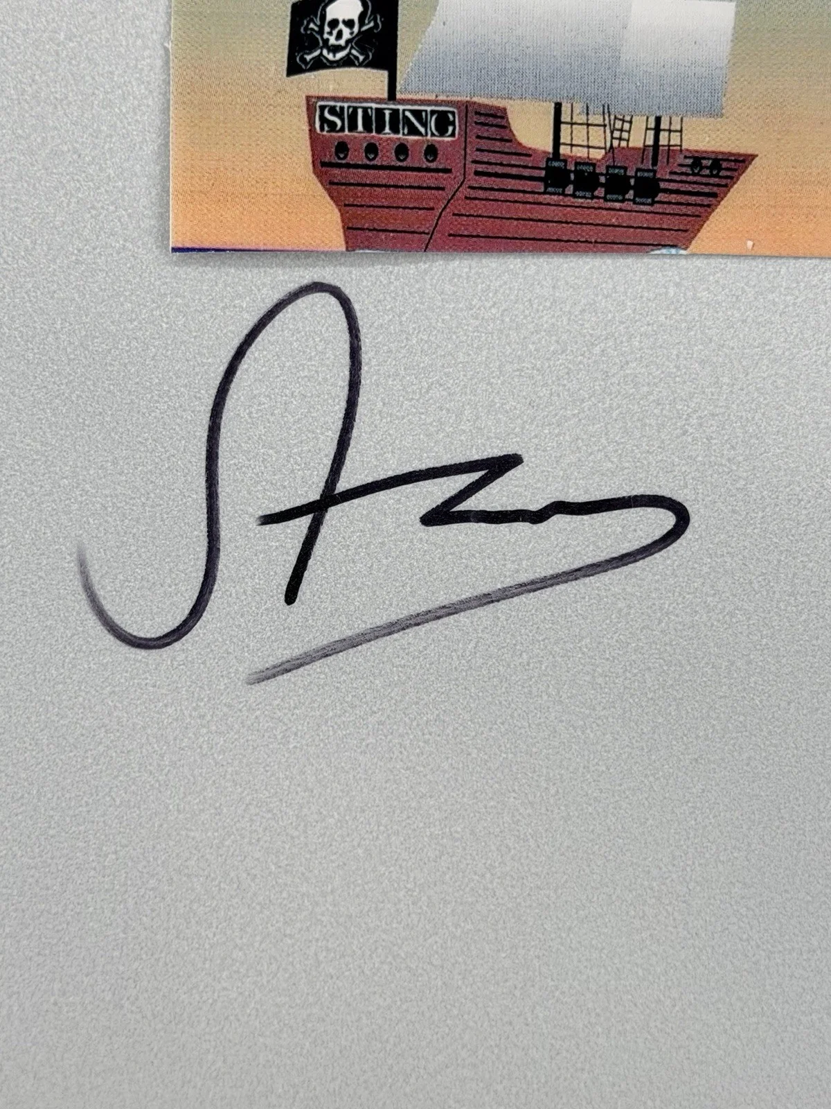 (THE POLICE) STING Autographed DRUM HEAD 1991 World Tour Cert of Authenticity, изображение 2