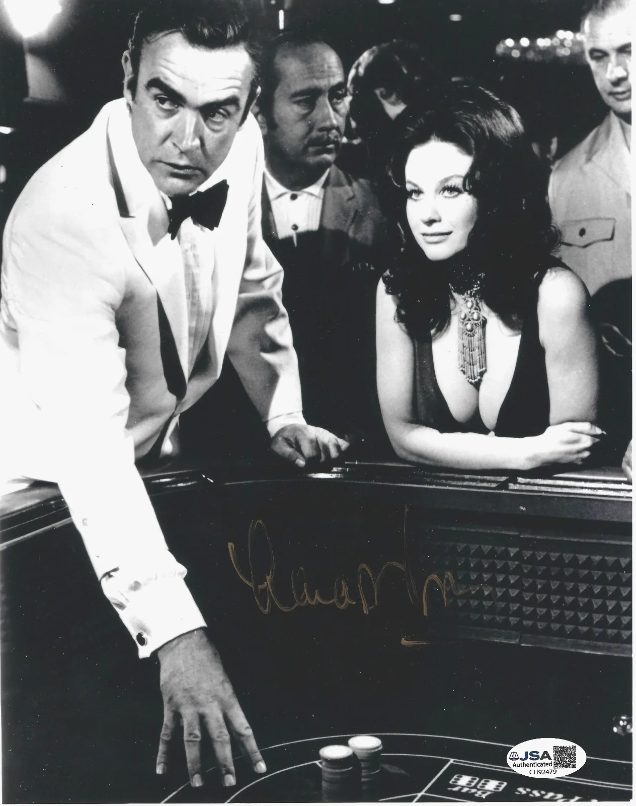 Lana Wood — Lana Wood hand SIGNED James Bond Diamonds Are Forever Photo JSA COA Autographed