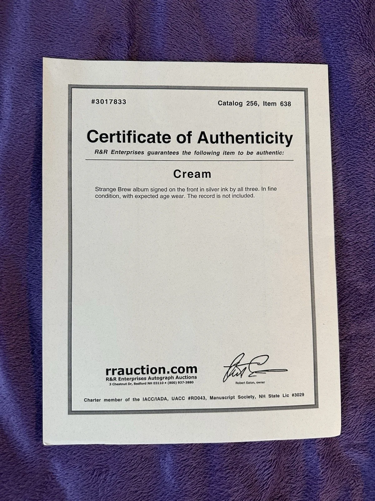 CREAM (ERIC CLAPTON,JACK BRUCE,GINGER BAKER THE VERY BEST OF SIGNED COVER), изображение 2