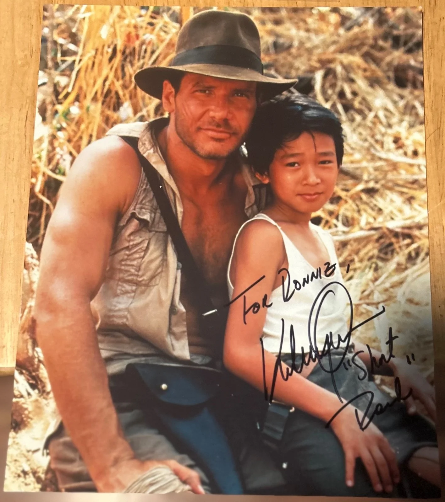 Ke Huy Quan — KE HUY QUAN Autograph 🔥 8x10 Photo 🔥 Indiana Jones Temple of Doom * See Proof, изображение 2