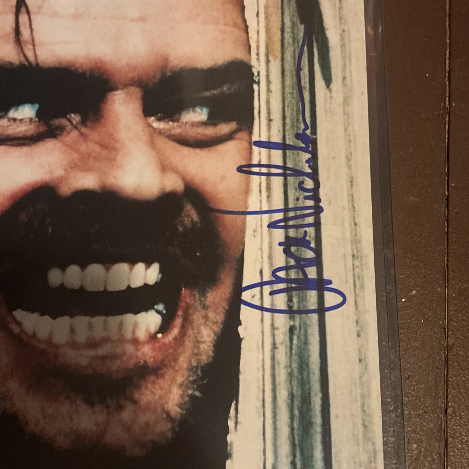 JACK NICHOLSON — JACK NICHOLSON SIGNED AUTOGRAPH 14x11 THE SHINING GAI coa HERES JOHNNY scene, image 3