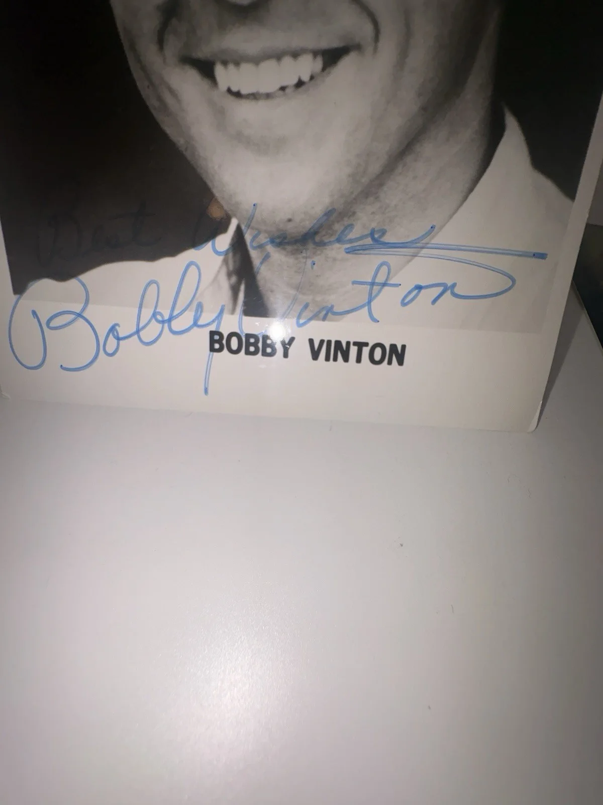 Bobby Vinton Signed Photo Lot (2) Autographed Vintage Publicity Portraits, изображение 2