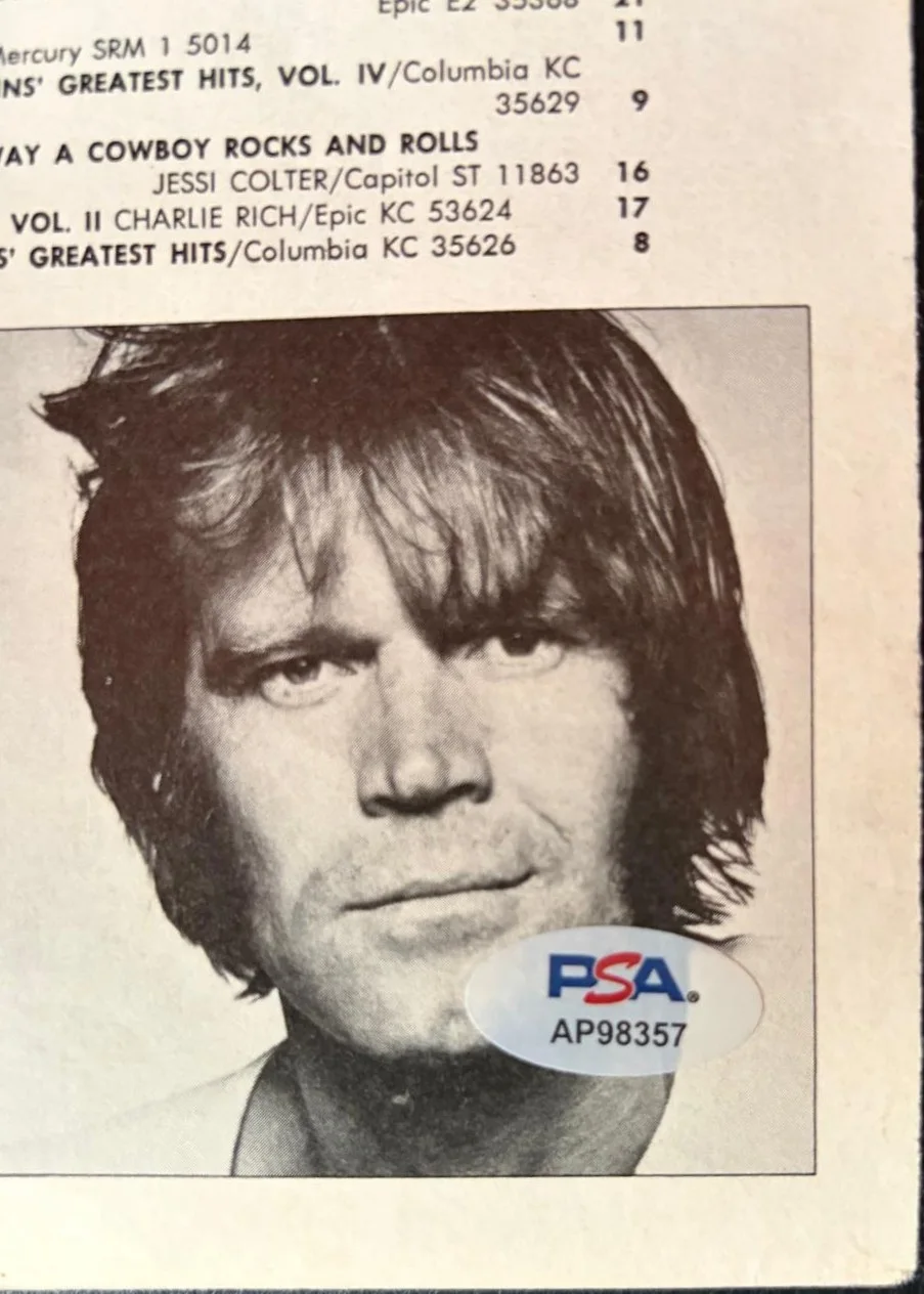 Kenny Rogers — KENNY ROGERS SIGNED AUTOGRAPH 11X14 MAGAZINE BILLBOARD RECORD WORLD PAGE PSA, изображение 3