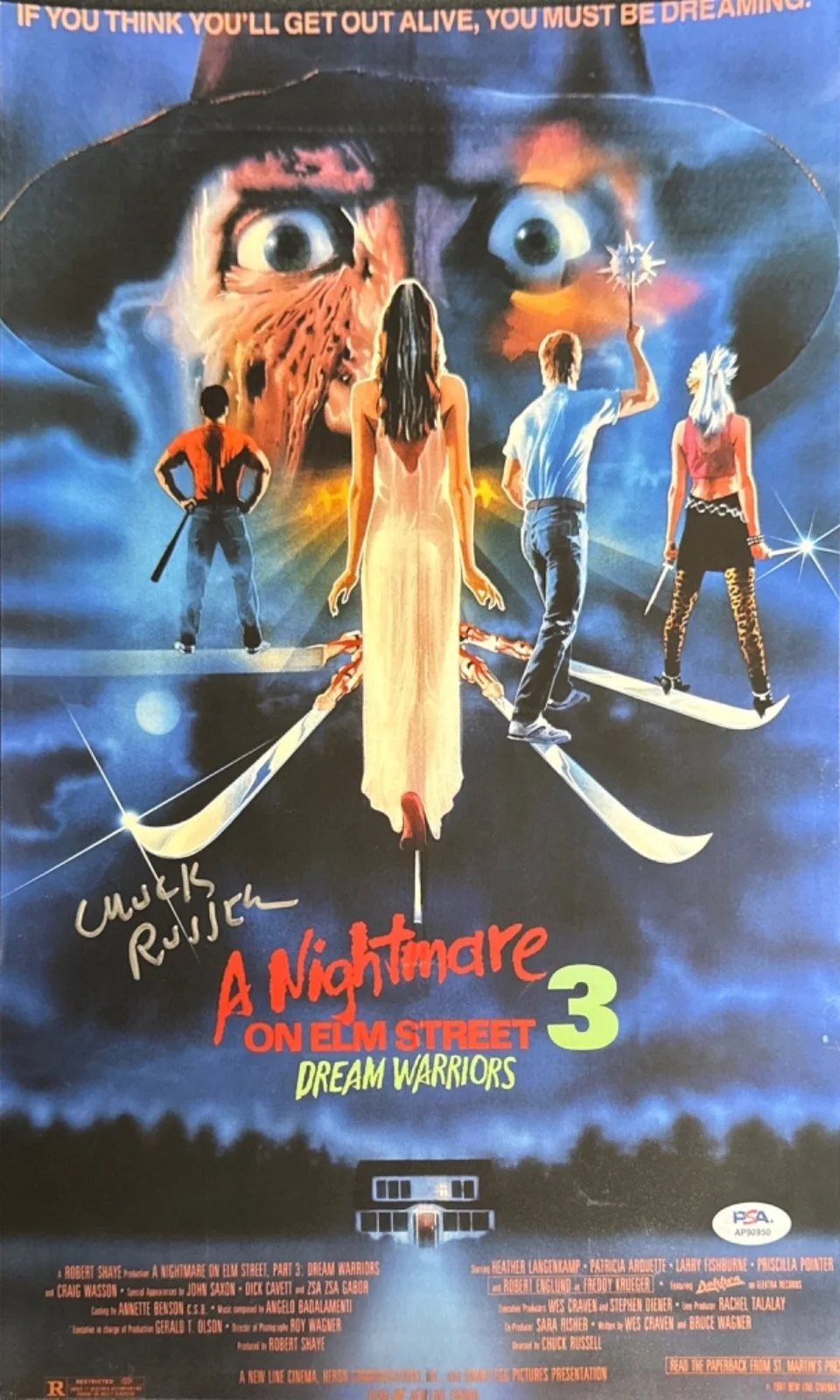 Chuck Russell — Chuck Russell Signed 11x17 Director A Nightmare On Elm Street PSA AP90950