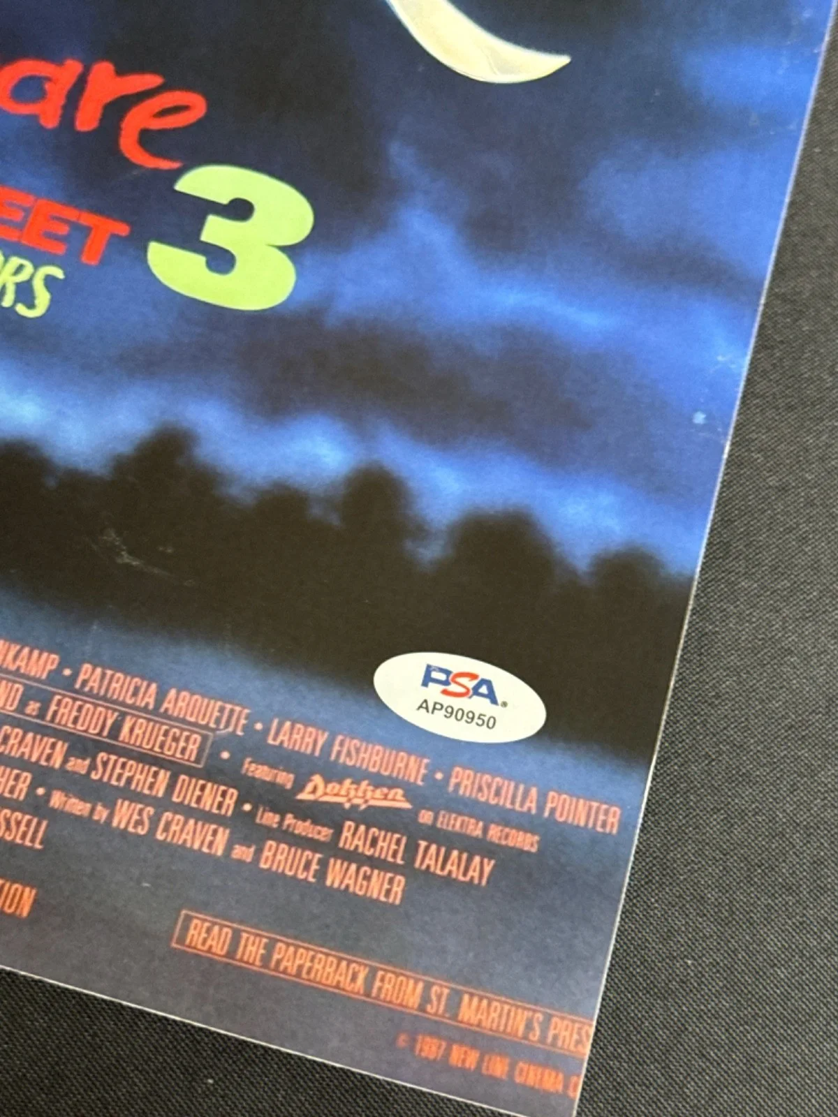Chuck Russell — Chuck Russell Signed 11x17 Director A Nightmare On Elm Street PSA AP90950, image 2