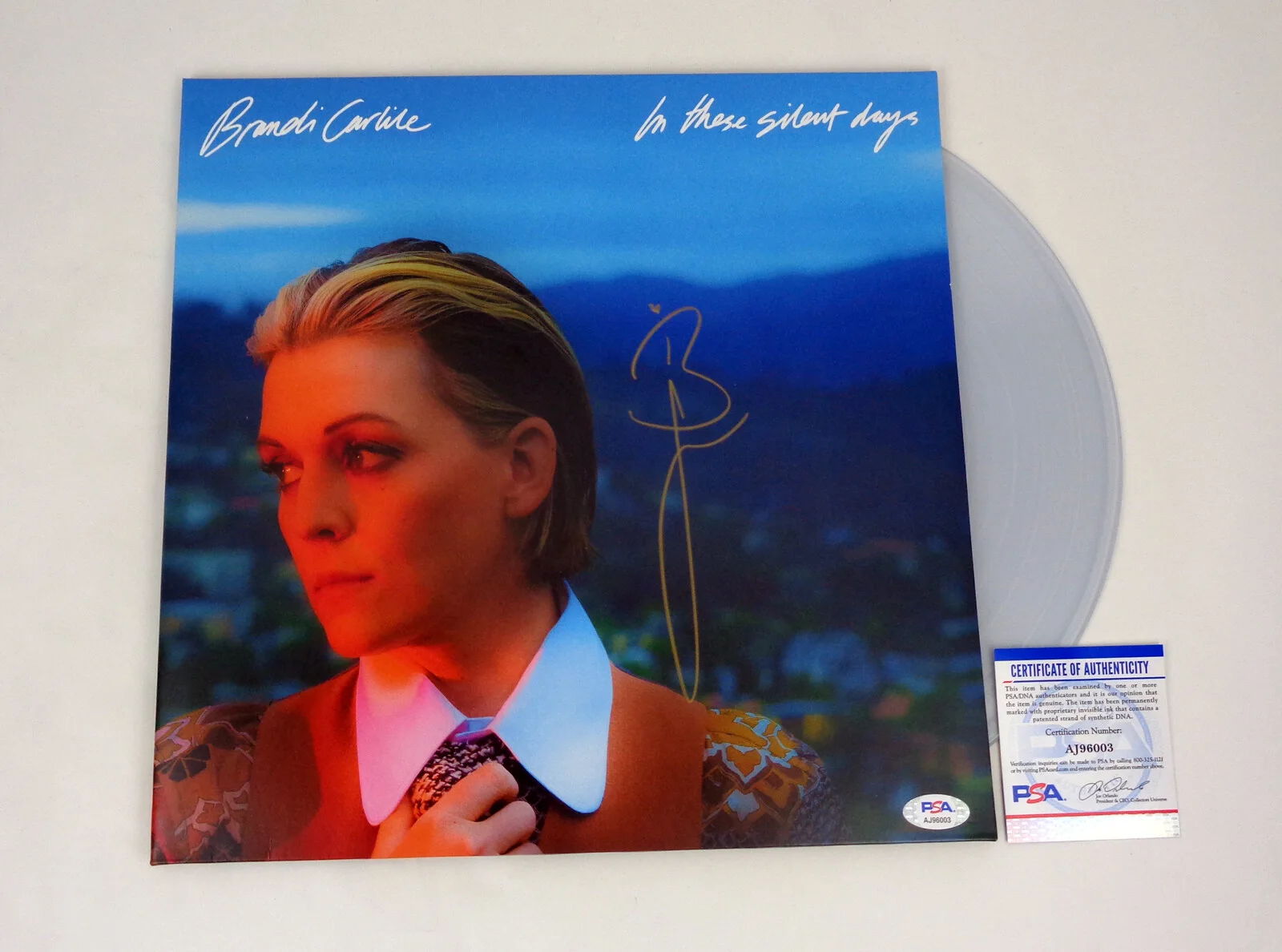 Brandi Carlile — Brandi Carlile Signed Autograph In These Silent Days Vinyl Record PSA/DNA COA