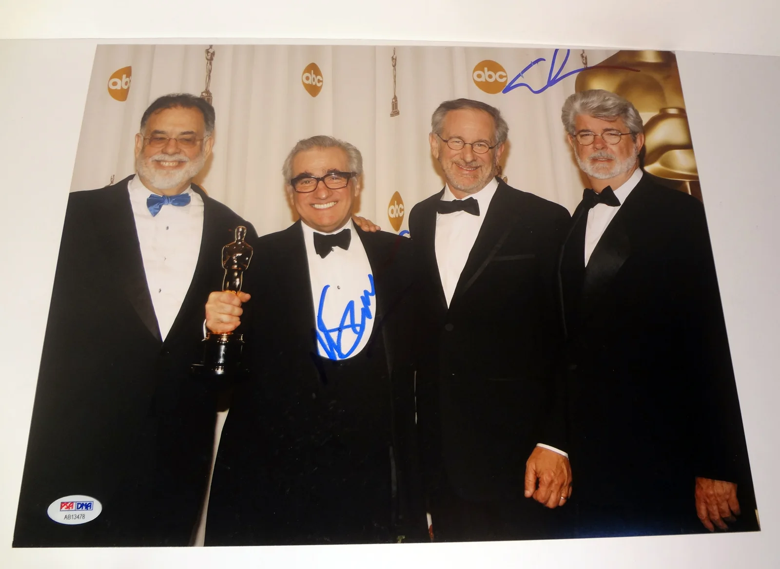 George Lucas, Martin Scorsese — George Lucas & Martin Scorsese Dual Signed Autograph 11x14 Photo PSA/DNA COA, изображение 2