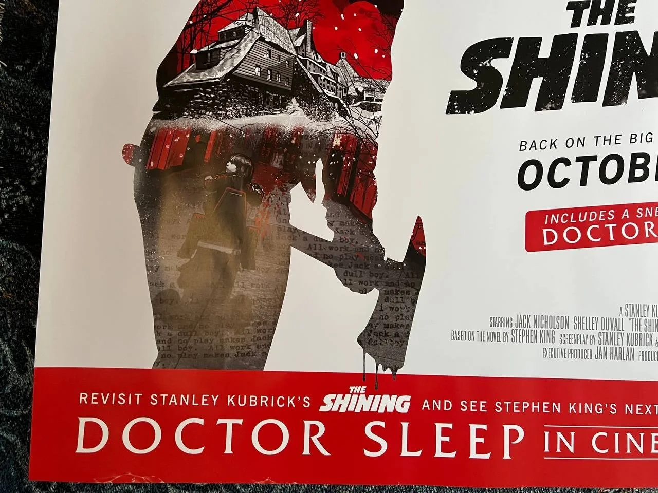 The Shining Original Quad UK movie Poster 30x40'', изображение 2