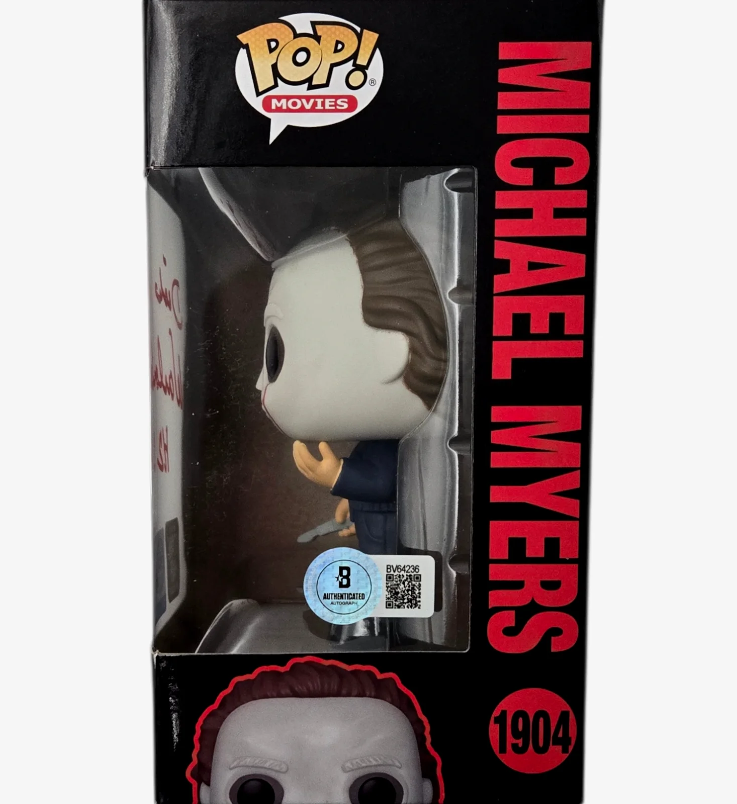 Dick Warlock — Dick Warlock Signed Funko Pop Michael Myers Halloween Autograph 1904 Beckett 36, изображение 2