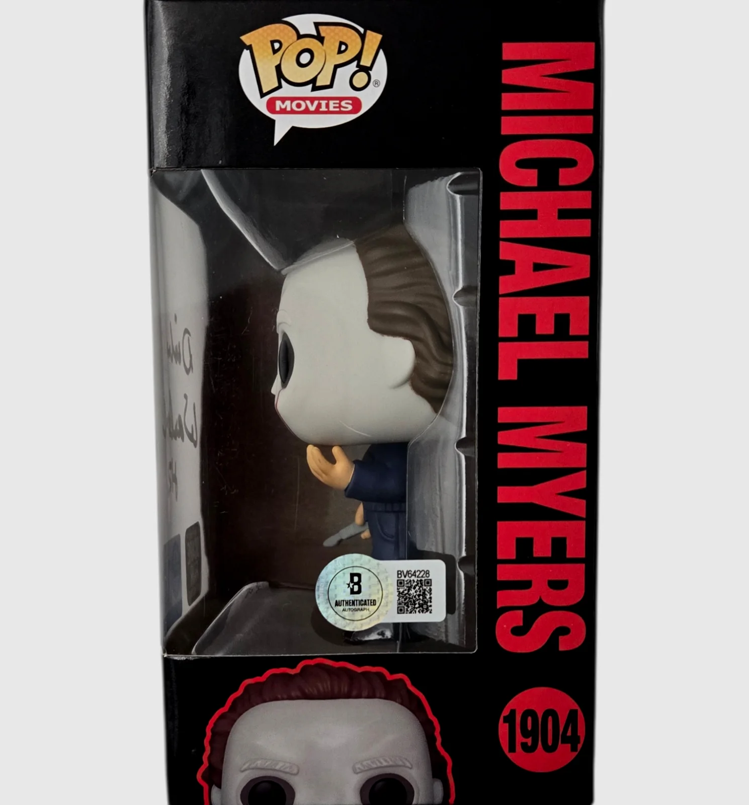 Dick Warlock — Dick Warlock Signed Funko Pop Michael Myers Halloween Autograph 1904 Beckett 28, изображение 2