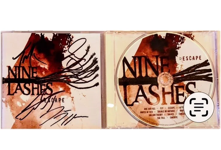 NINE LASHES There first Album Authentic Signatures From The Band CD ( Escape ), изображение 2