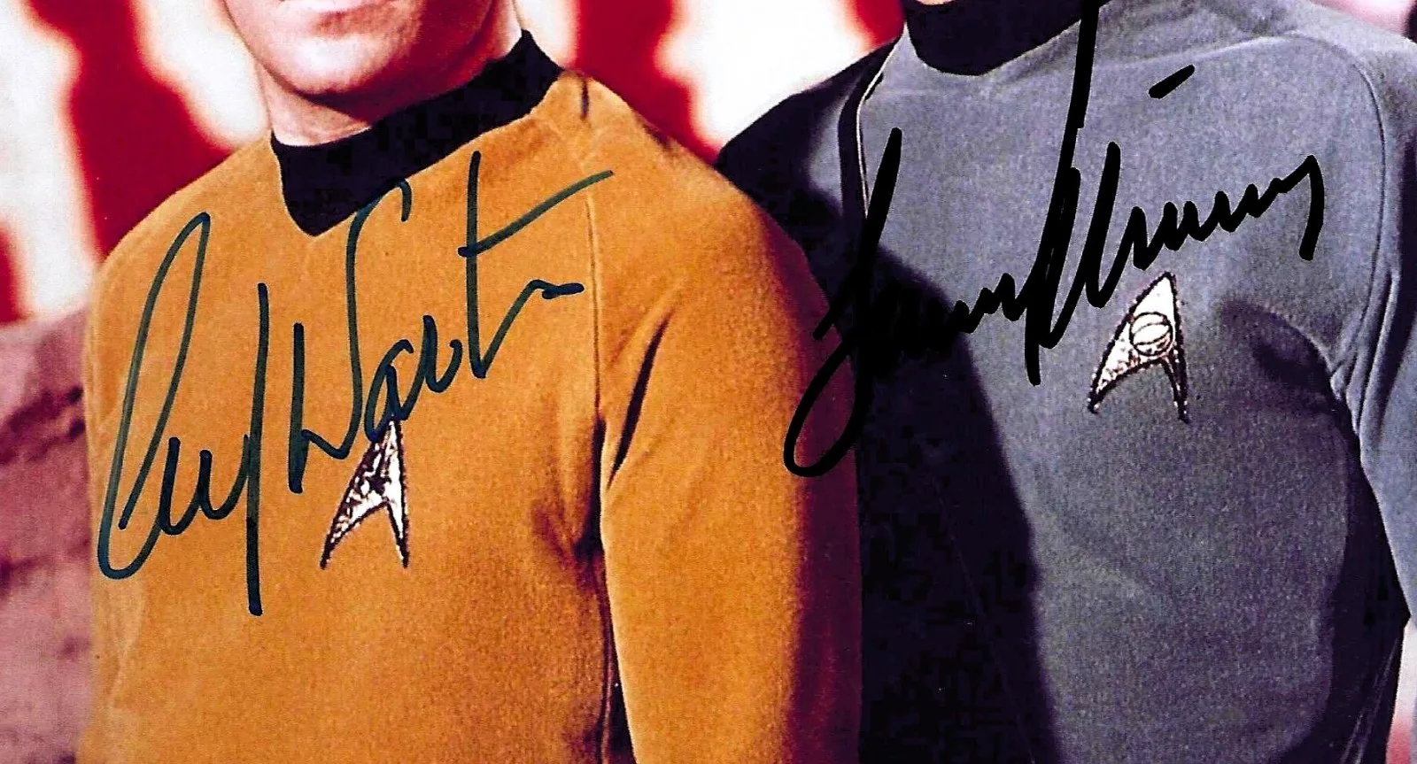 William Shatner, Leonard Nimoy — William Shatner and Leonard Nimoy signed Star Trek COA 8 x 10 montage, изображение 2