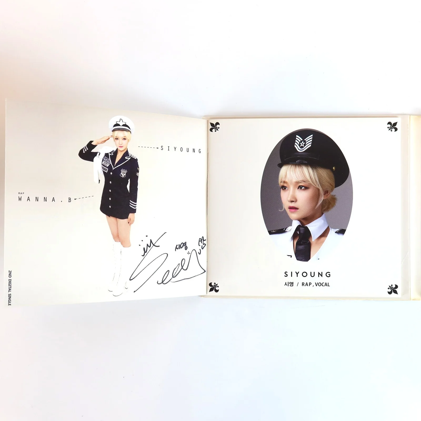 Wanna.B - Hands Up 2nd Digital Single Signed Autographed CD Promo K-Pop 2015, image 3