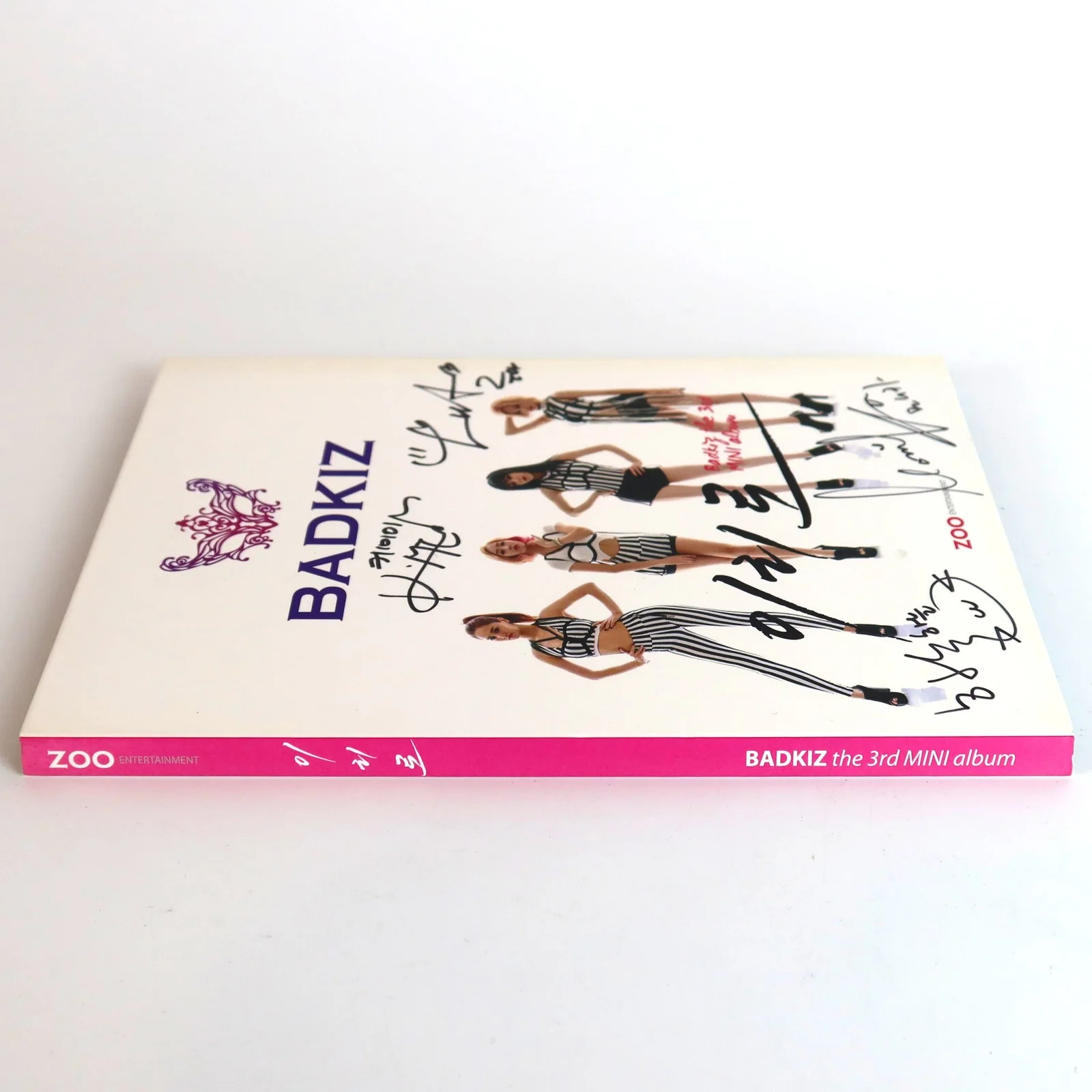 Badkiz - Come Closer 3rd Mini Album Signed Autographed CD Promo K-Pop 2015, изображение 4