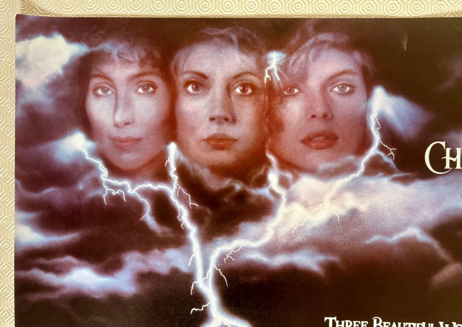 The Witches of Eastwick Original 1987 Quad Poster Jack Nicholson Cher, изображение 5