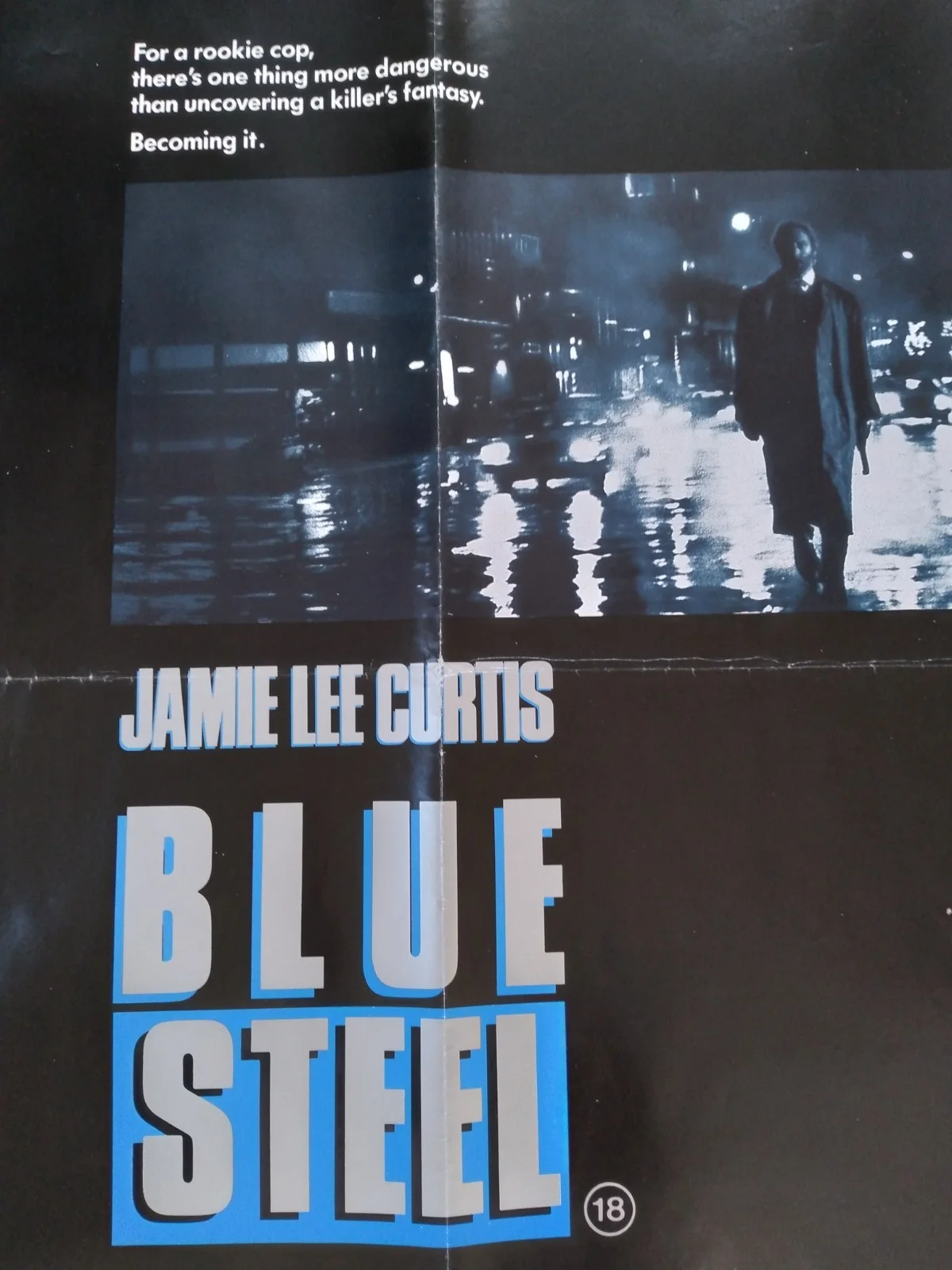 Blue Steel original movie 1989 poster UK quad, изображение 3