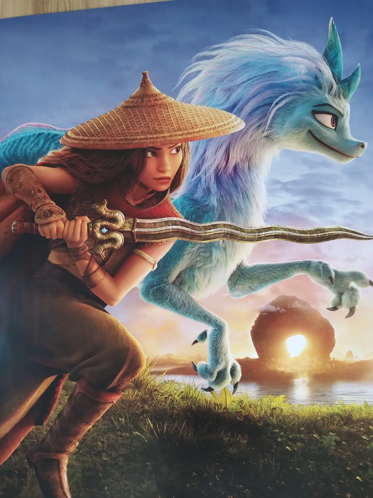 Raya and the last Dragon original movie 2021 poster UK quad, изображение 3