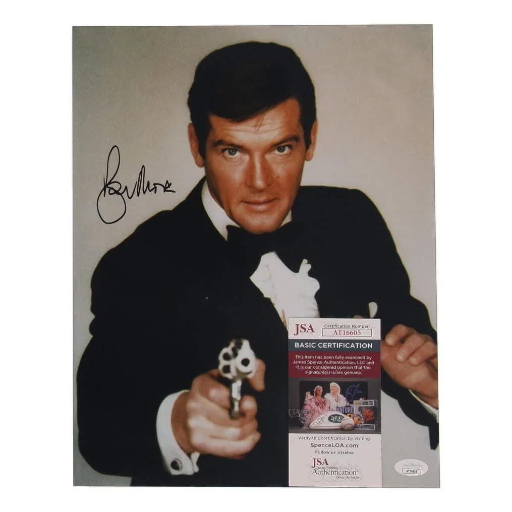 Roger Moore — Roger Moore Signed (JSA) "Live and Let Die" 11x14 Photo - James Bond "007", image 2