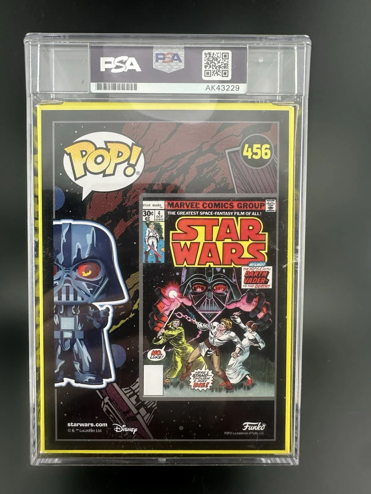 Hayden Christensen Signed Darth Vader Funko Pop 456 Encap PSA/DNA 10 Gem Mt Auto, изображение 5