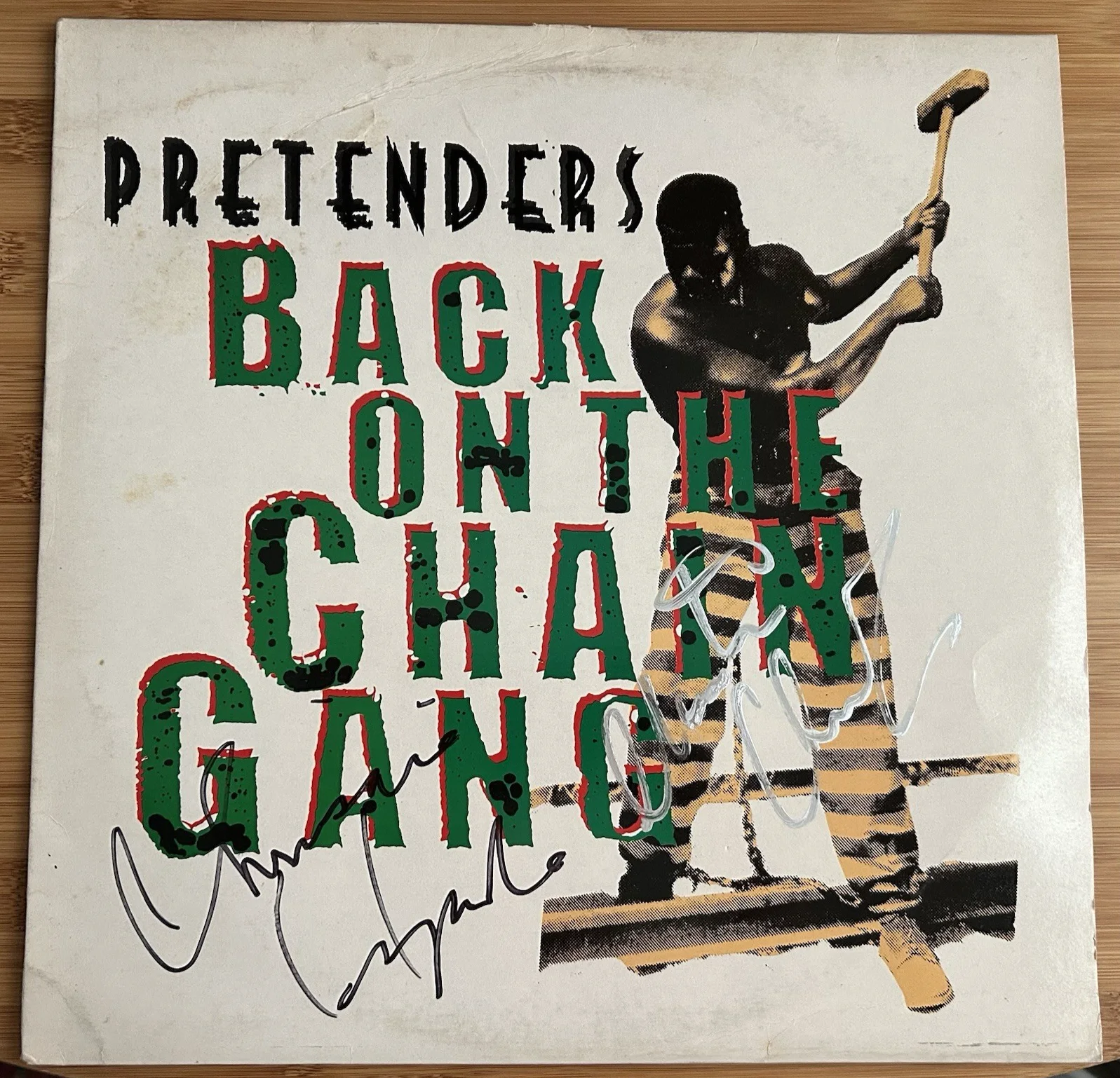 Pretenders Back On The Chain Gang 12-Inch Vinyl Single—Signed Chrissie Hynde + 1, изображение 2