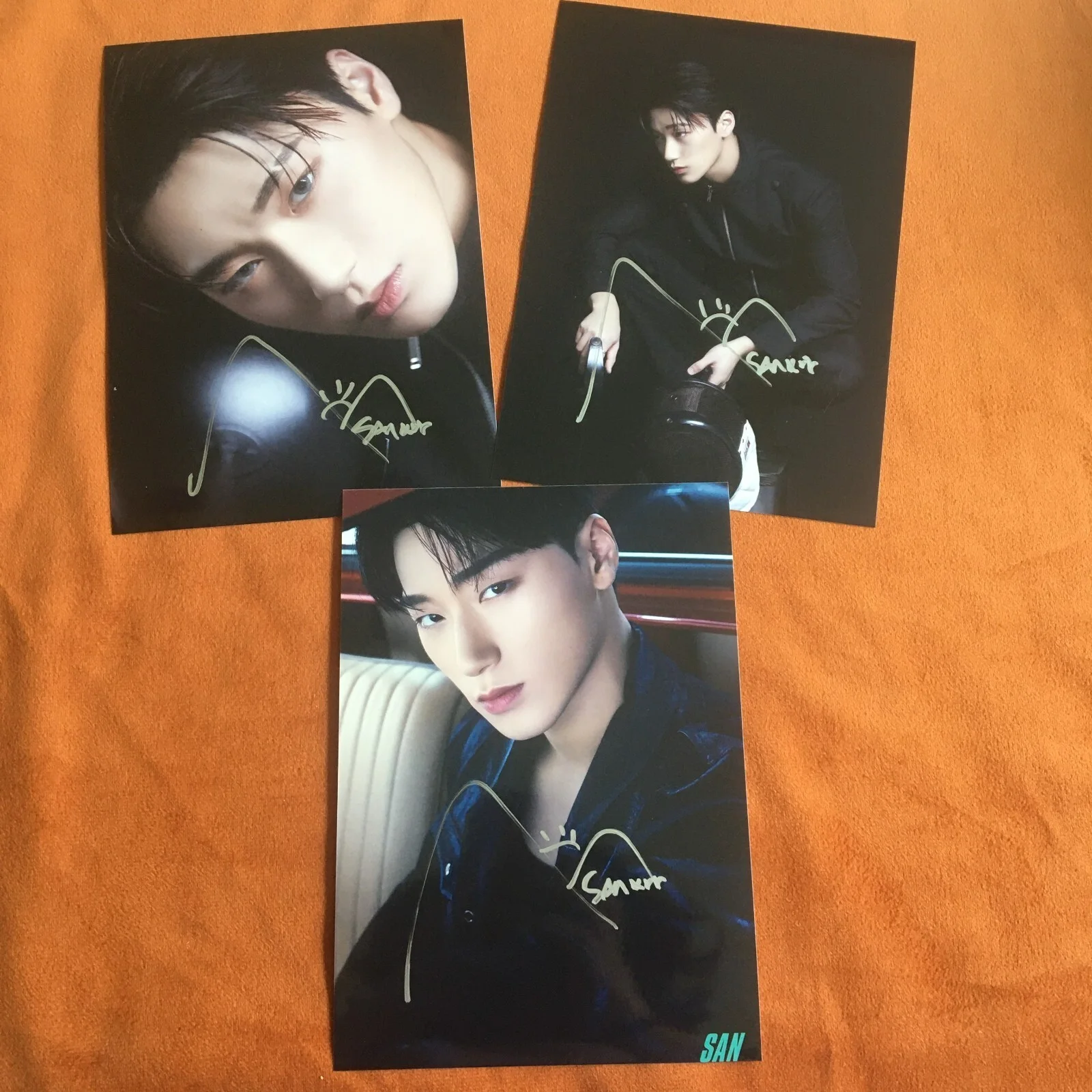 ATEEZ — ATEEZ ateez SAN Autographed Hand Signed Photo 4*6 K-POP Collection XMAS Gifts, изображение 2