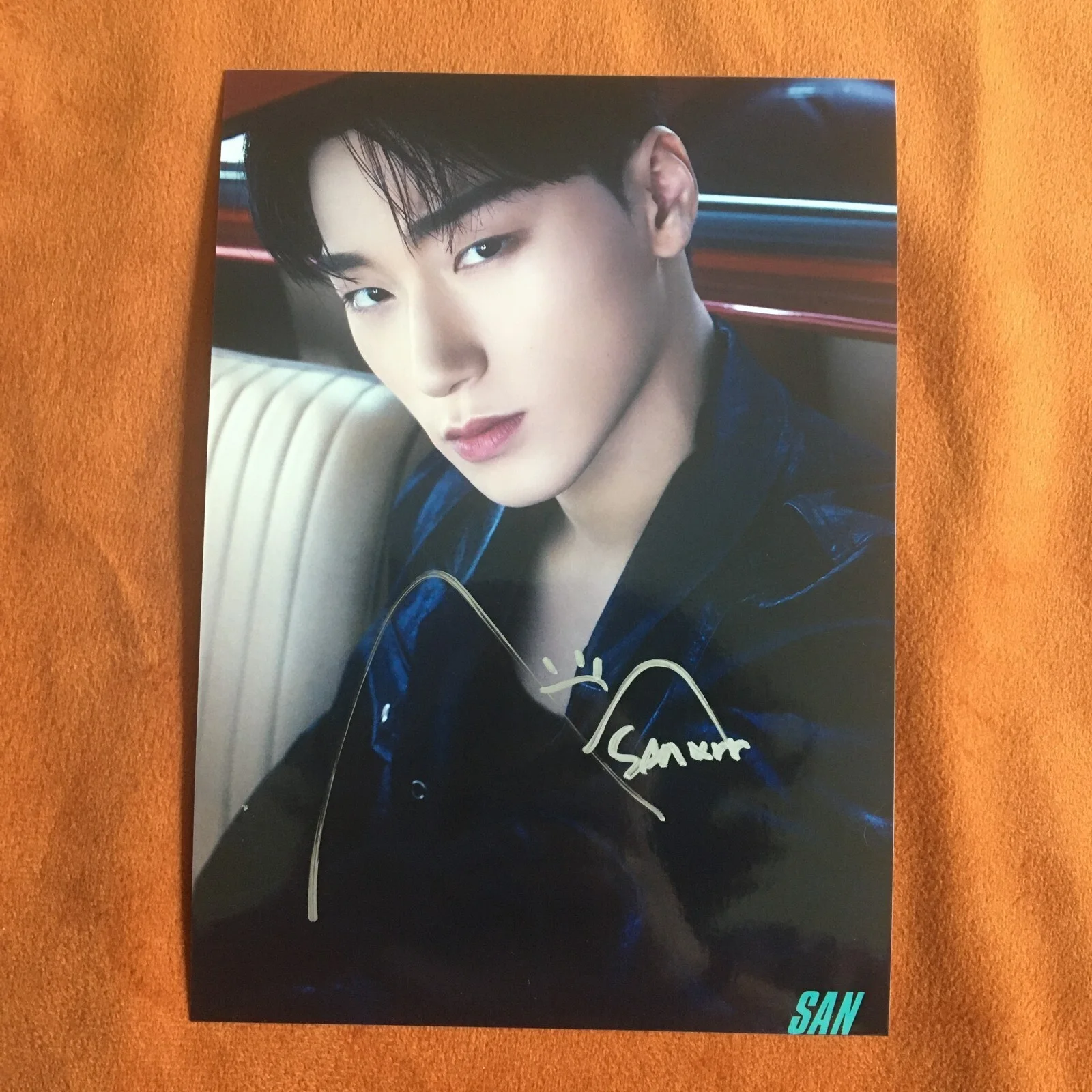ATEEZ — ATEEZ ateez SAN Autographed Hand Signed Photo 4*6 K-POP Collection XMAS Gifts, изображение 4