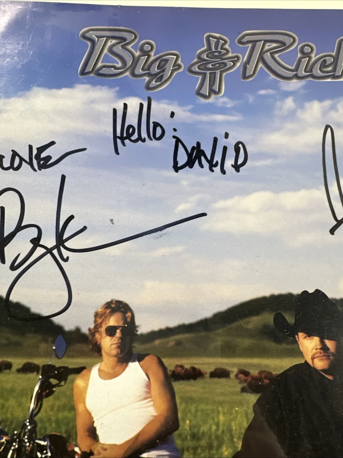 Big & Rich Big Kenny & John Rich Autograph Signed 9x11 WB Publicity Photo, изображение 3