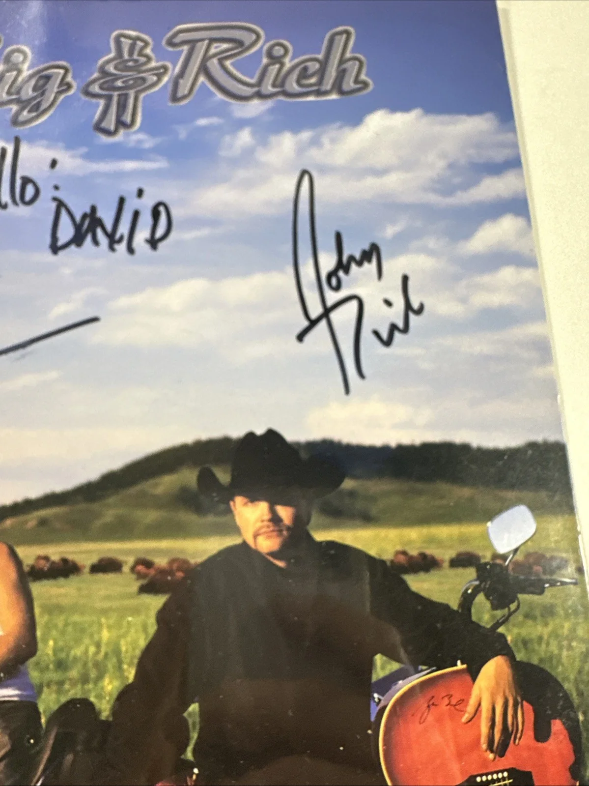 Big & Rich Big Kenny & John Rich Autograph Signed 9x11 WB Publicity Photo, изображение 4