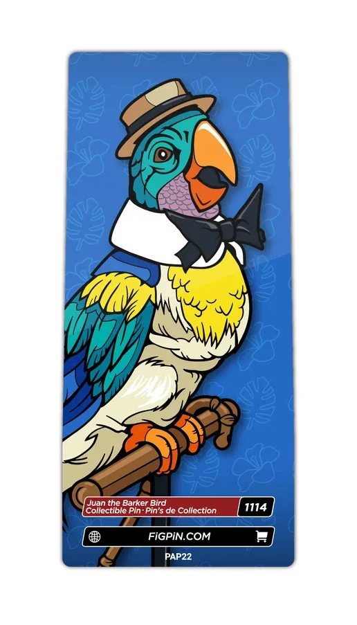 FiGPiN Juan the Barker Bird (1114) Disney Parks 3-Inch Enamel Pin, image 2